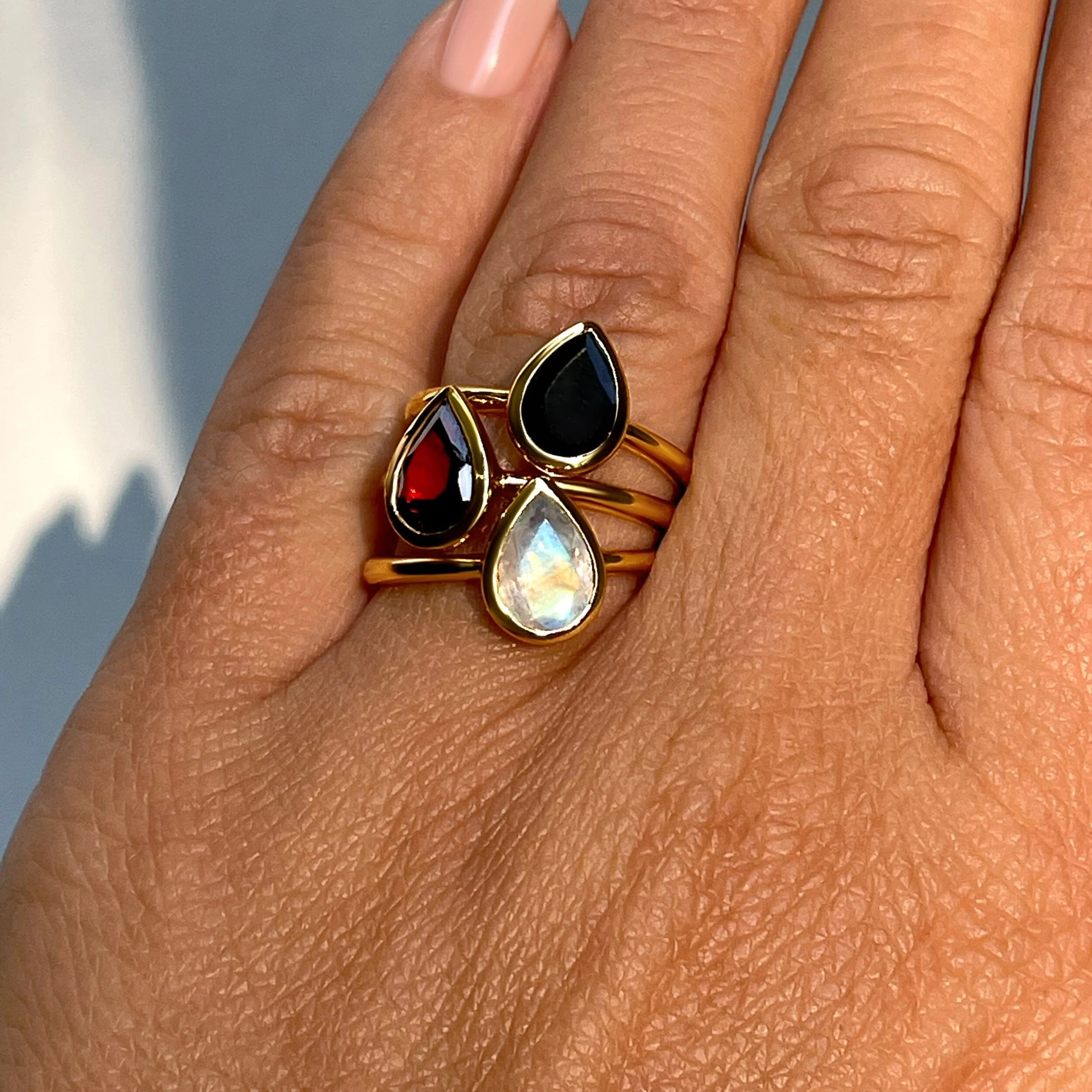 Black Obsidian Ring - Hidden Heart - Image 15