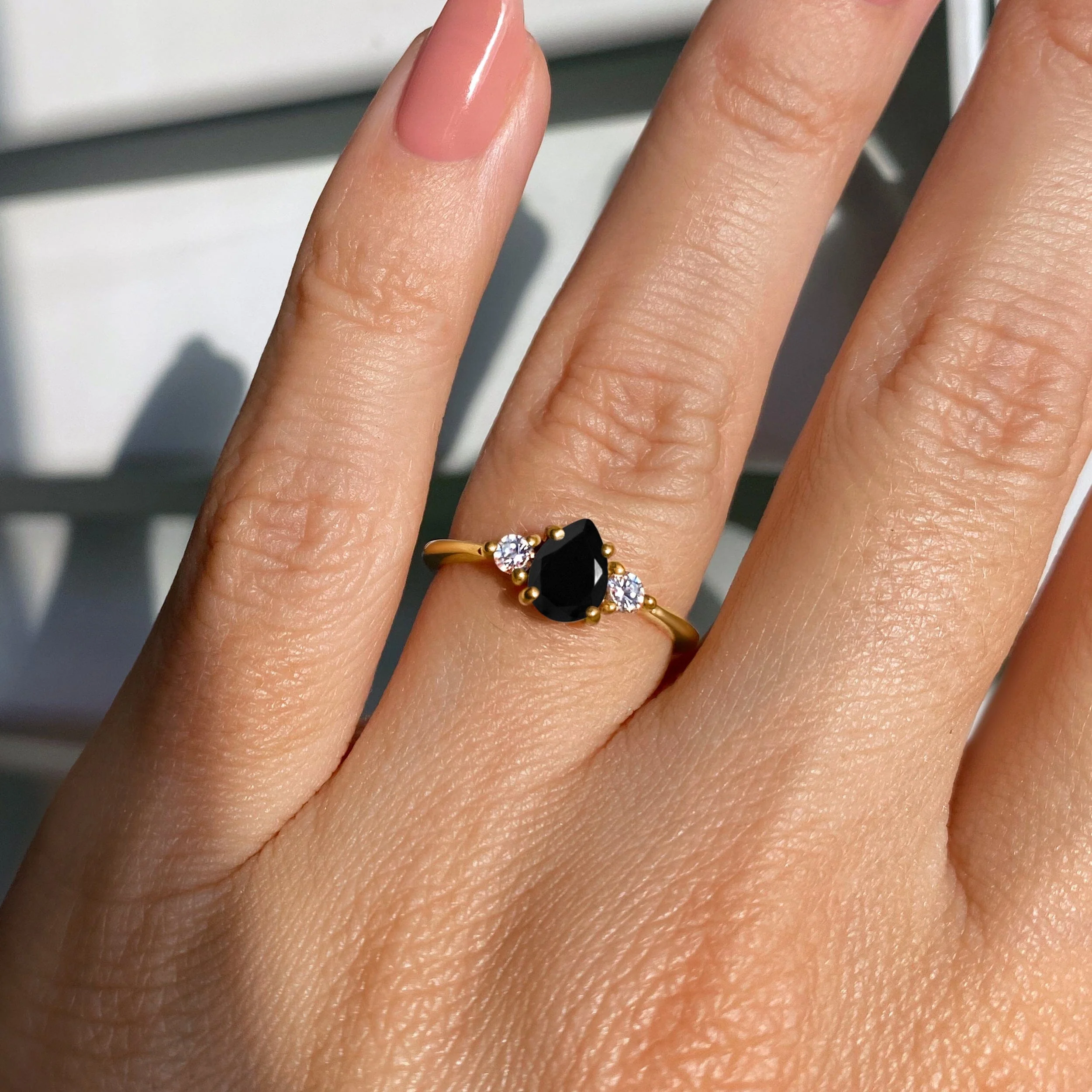 Black Obsidian Ring - Lania - Image 6