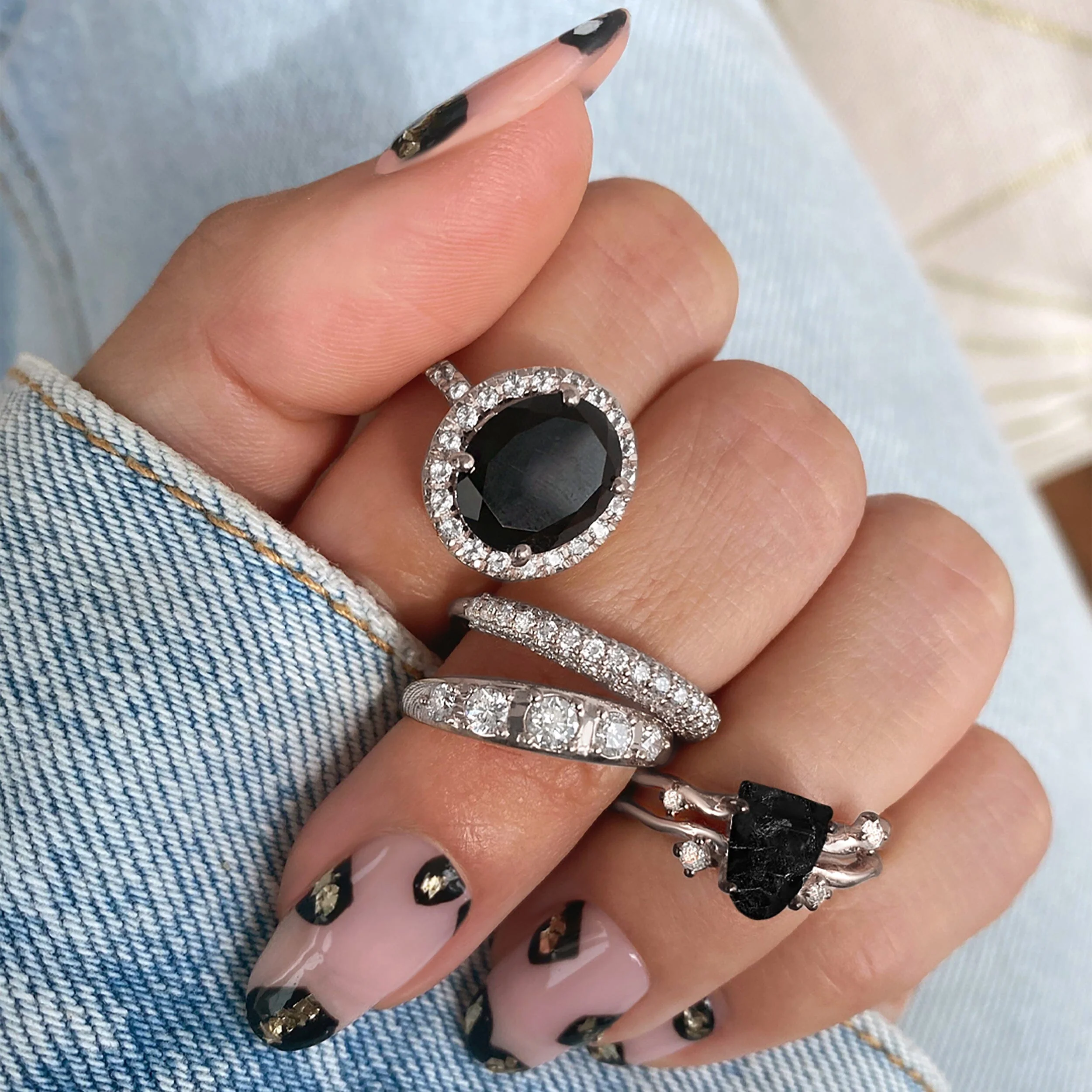 Black Obsidian Ring - Queen Lana - Image 3
