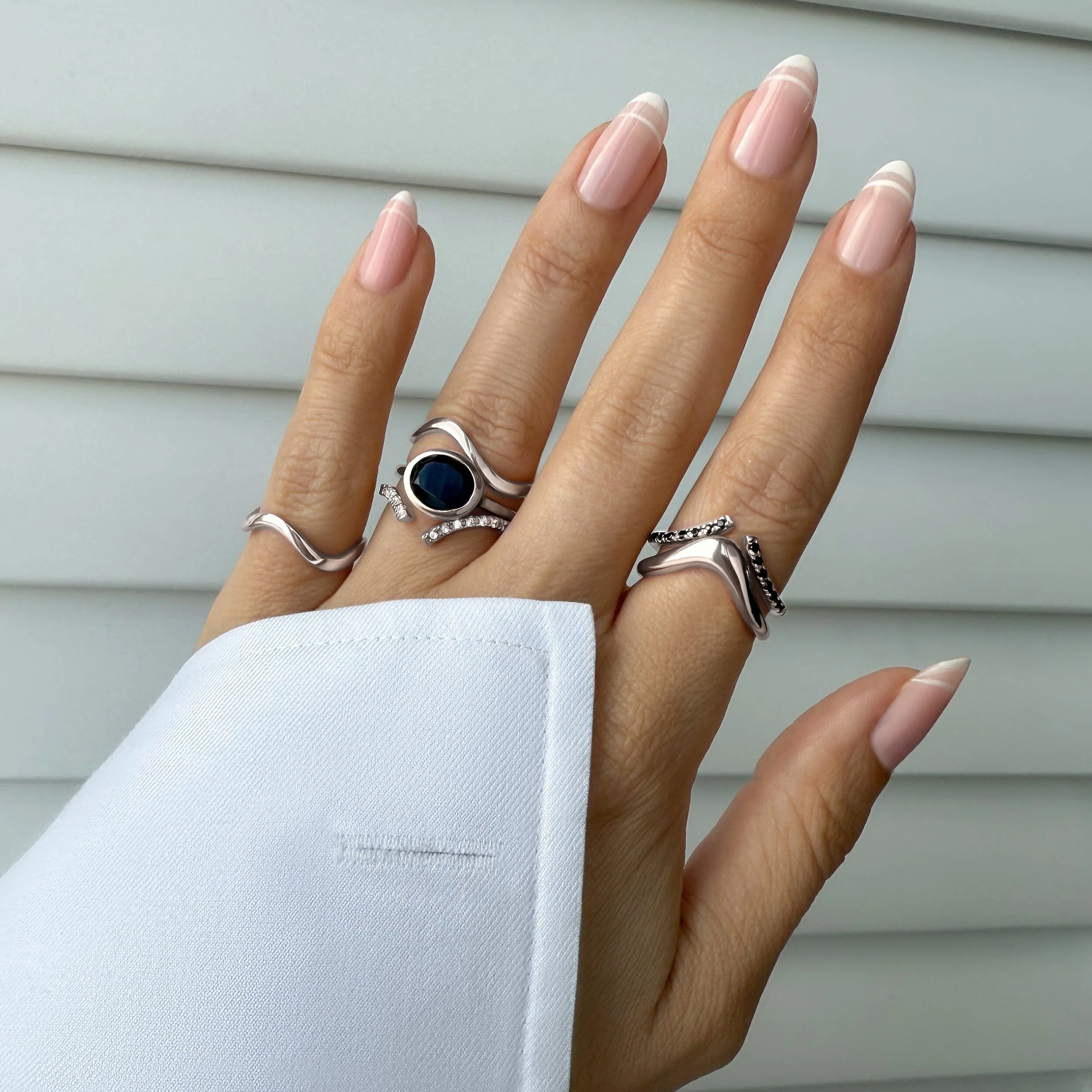 Black Obsidian Skin Touch Ring - Feel the Strength - Image 14