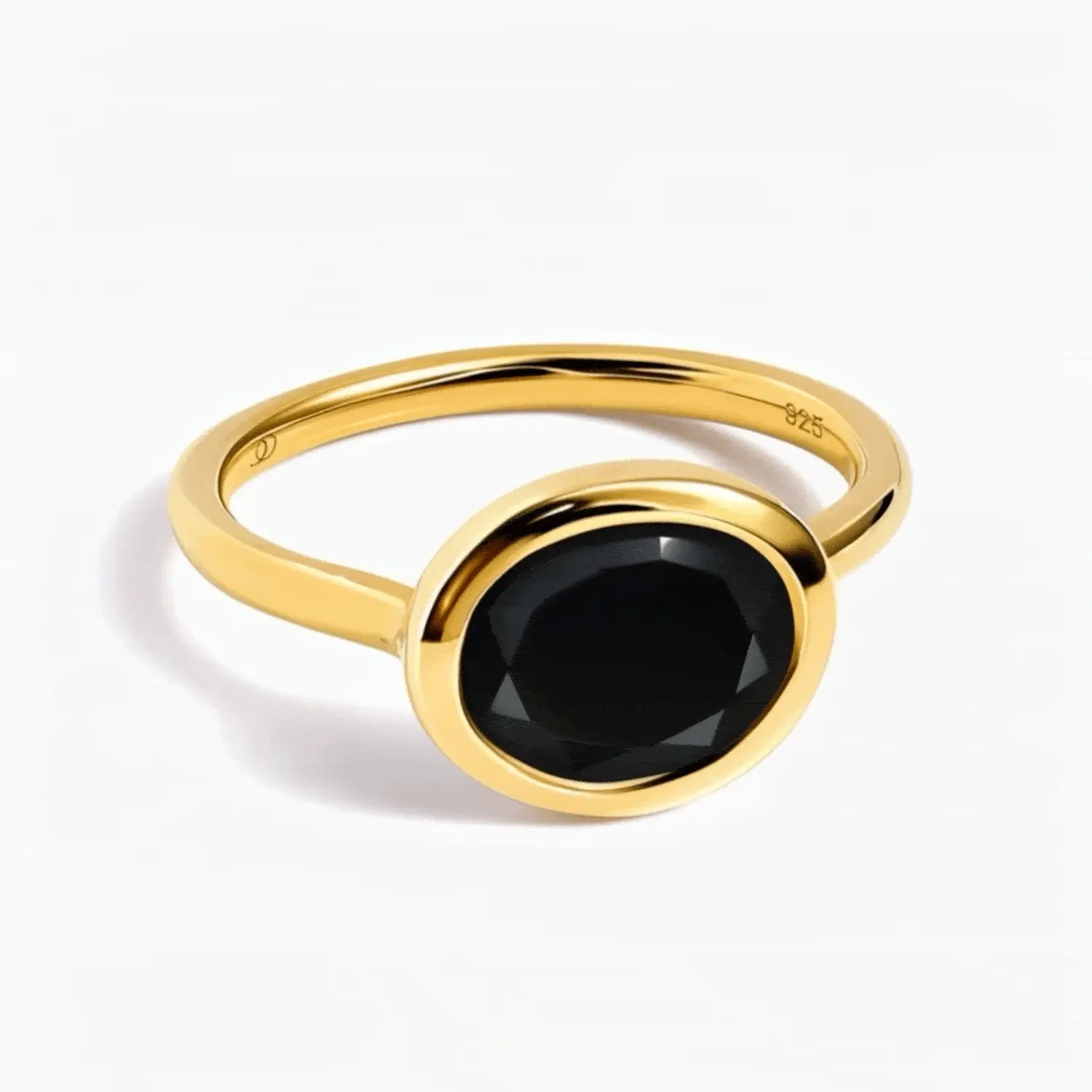 Black Obsidian Skin Touch Ring - Feel the Strength - Image 7