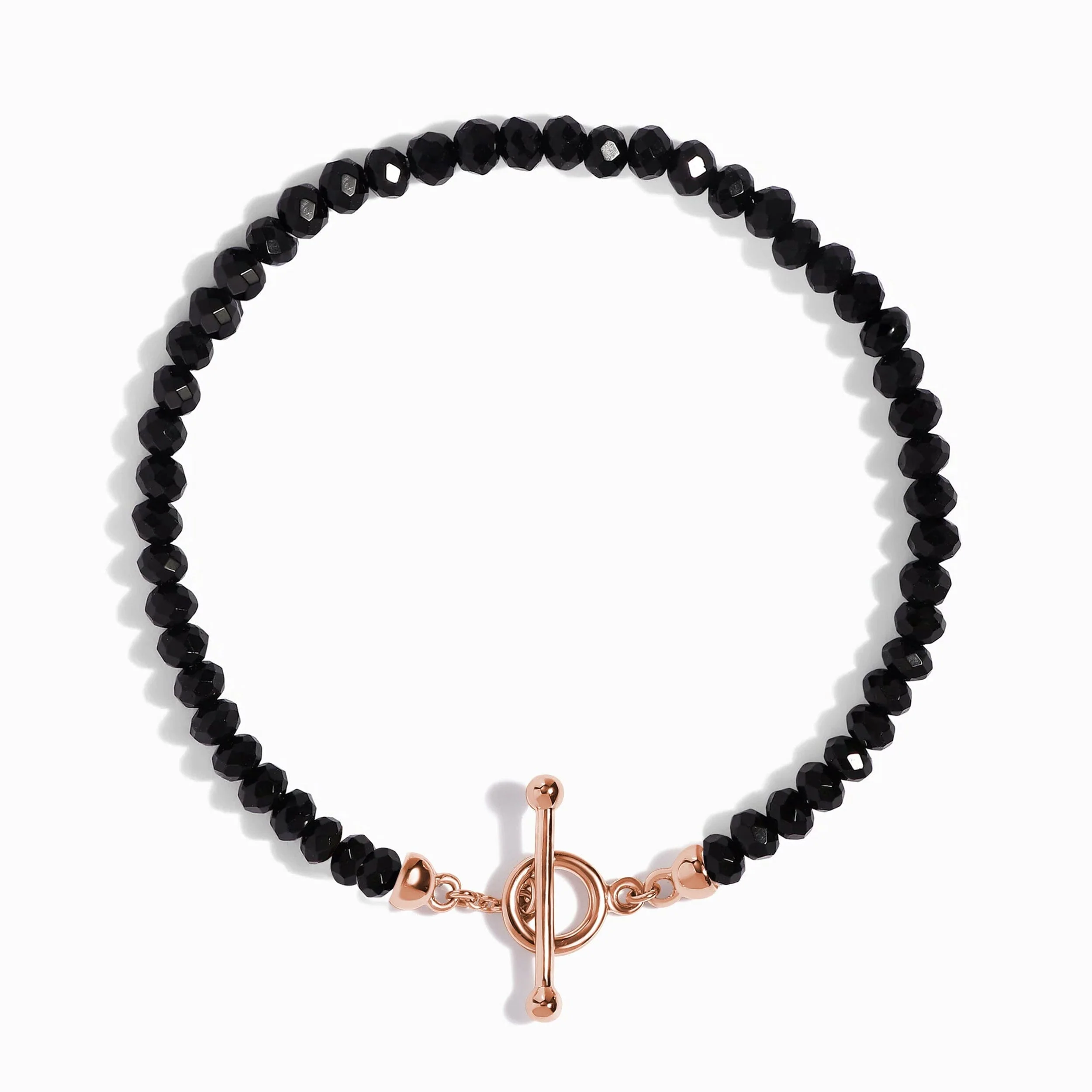 Black Obsidian T-Lock Beads Bracelet - Raise Your Vibrations - Image 3