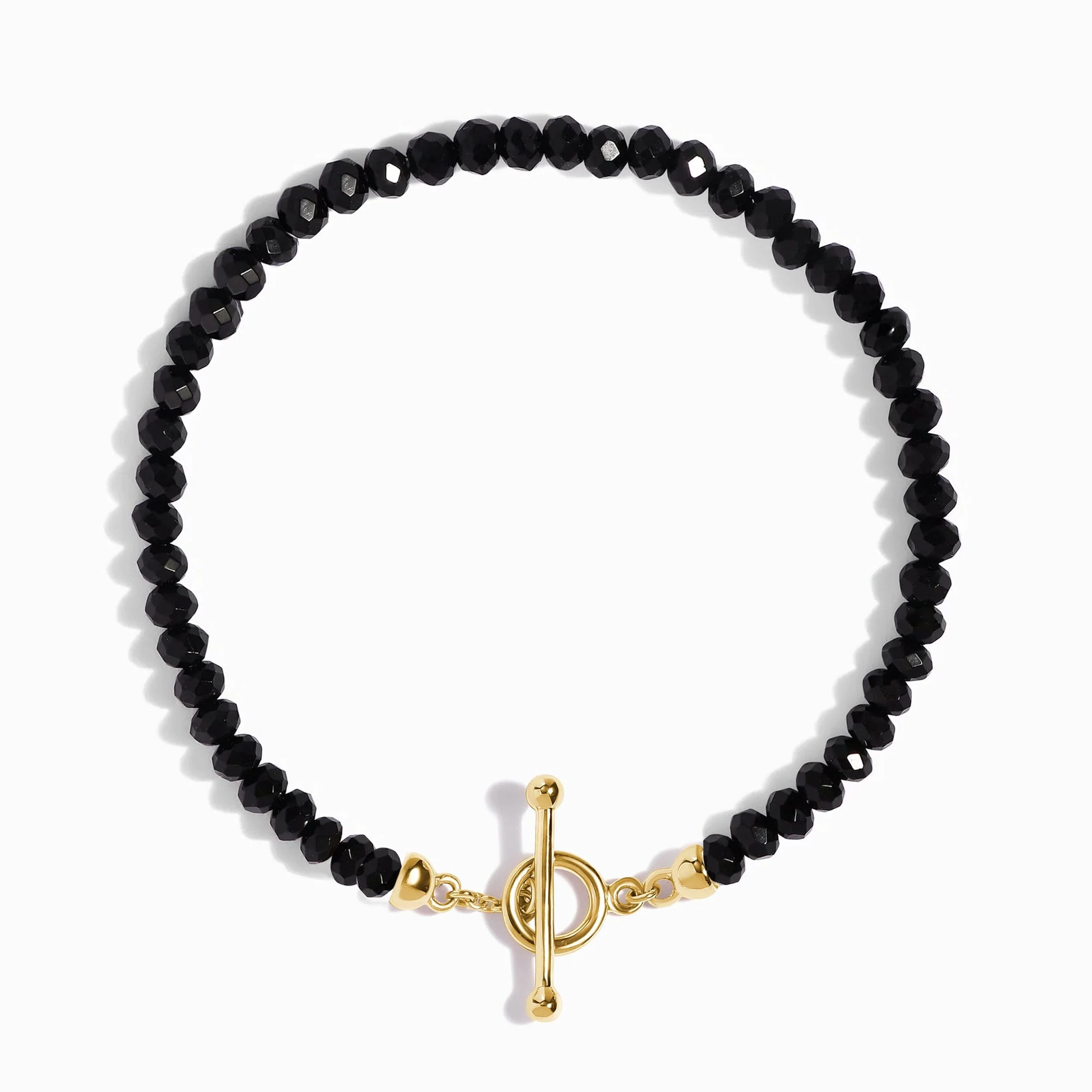 Black Obsidian T-Lock Beads Bracelet - Raise Your Vibrations - Image 5