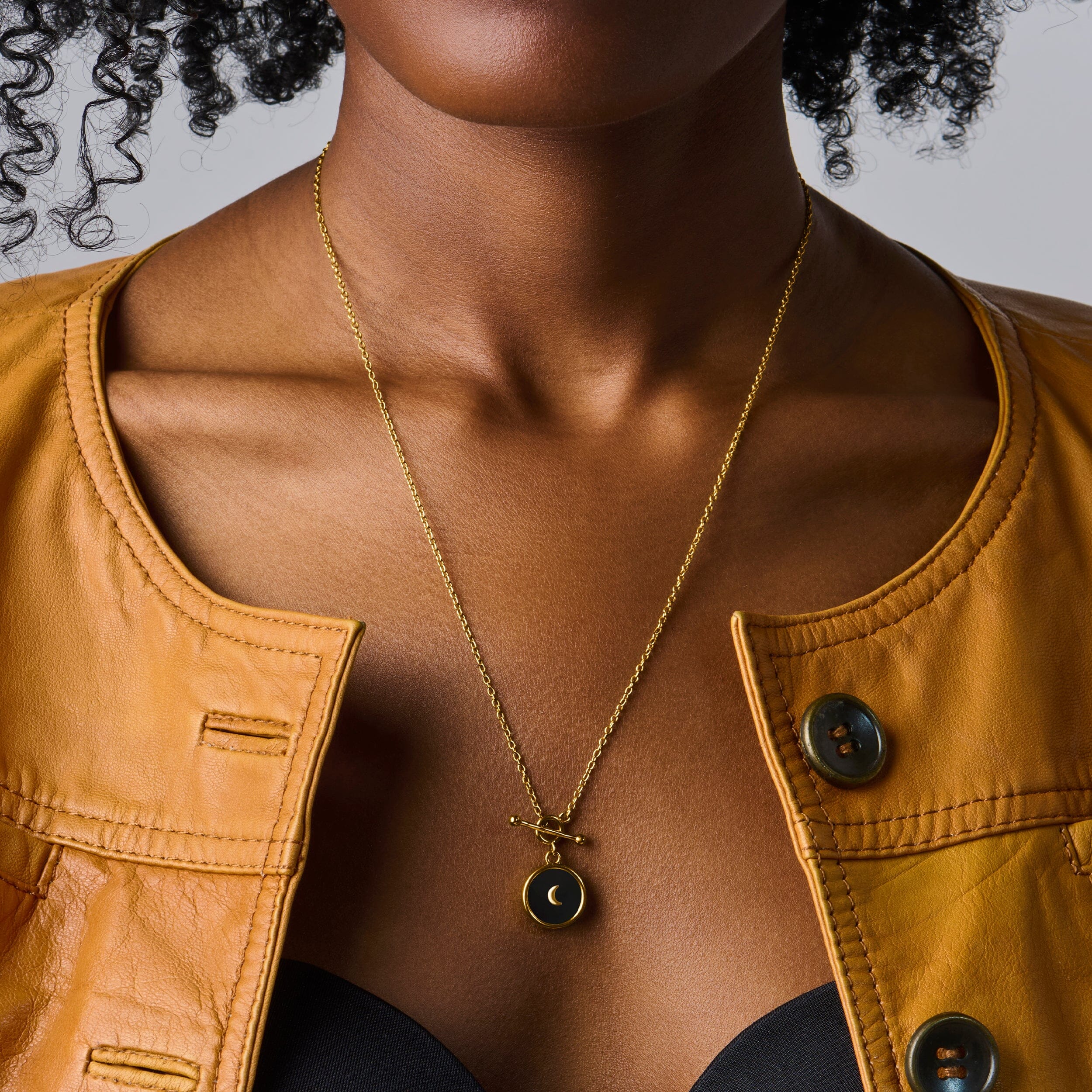 Black Obsidian T-Lock Necklace - Dream - Image 6