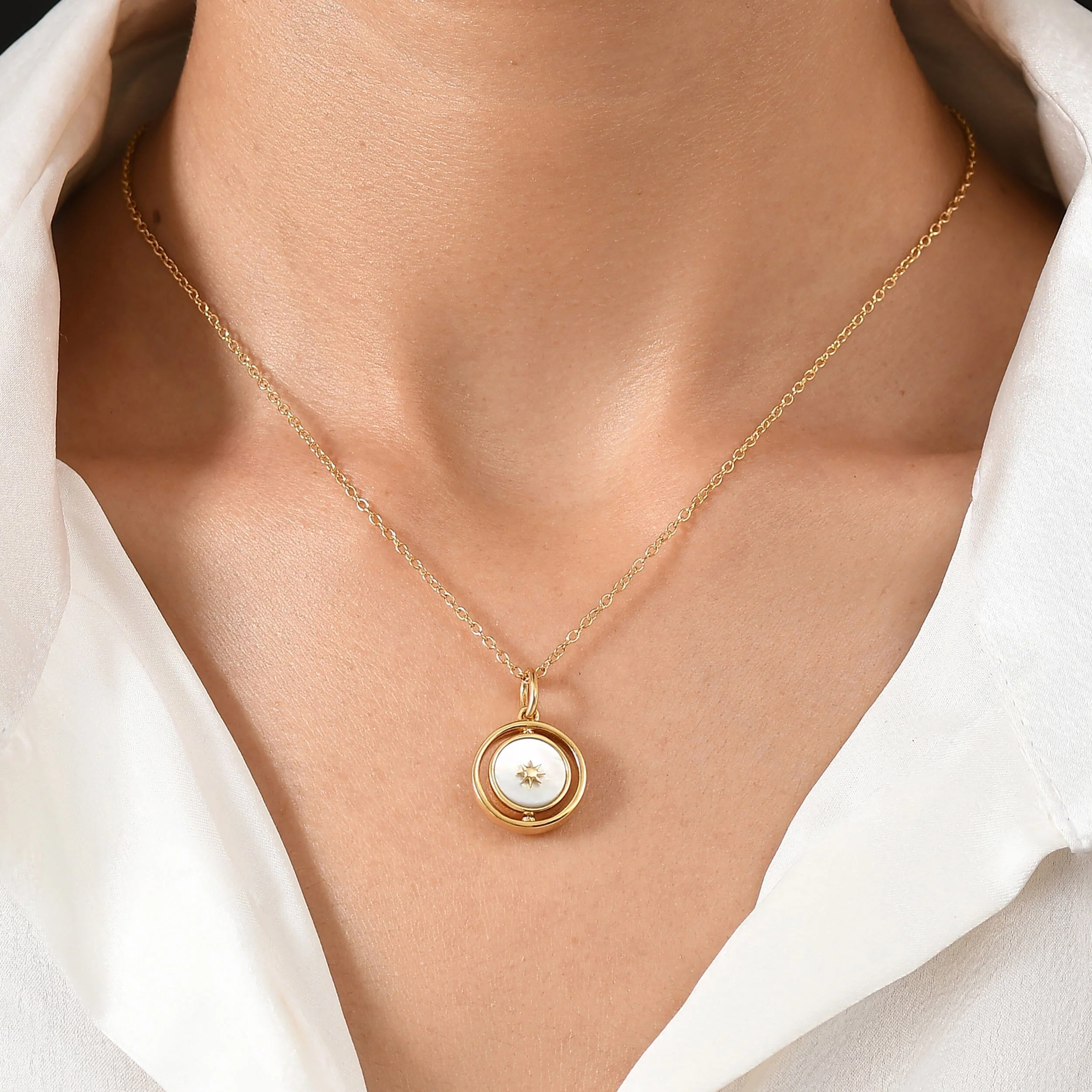 Black Obsidian Pearl Necklace - Night & Day - Image 9