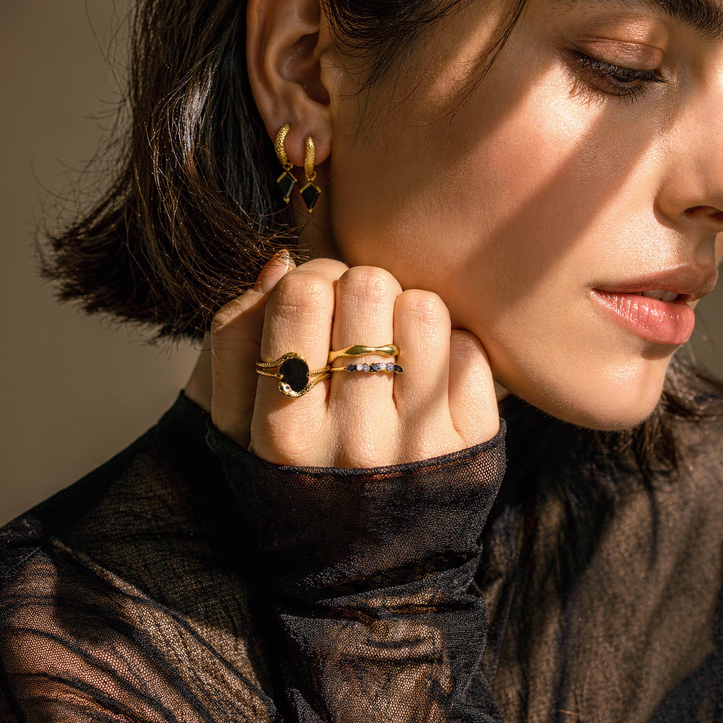 Black Onyx Ring - Serpent of Release - Image 16