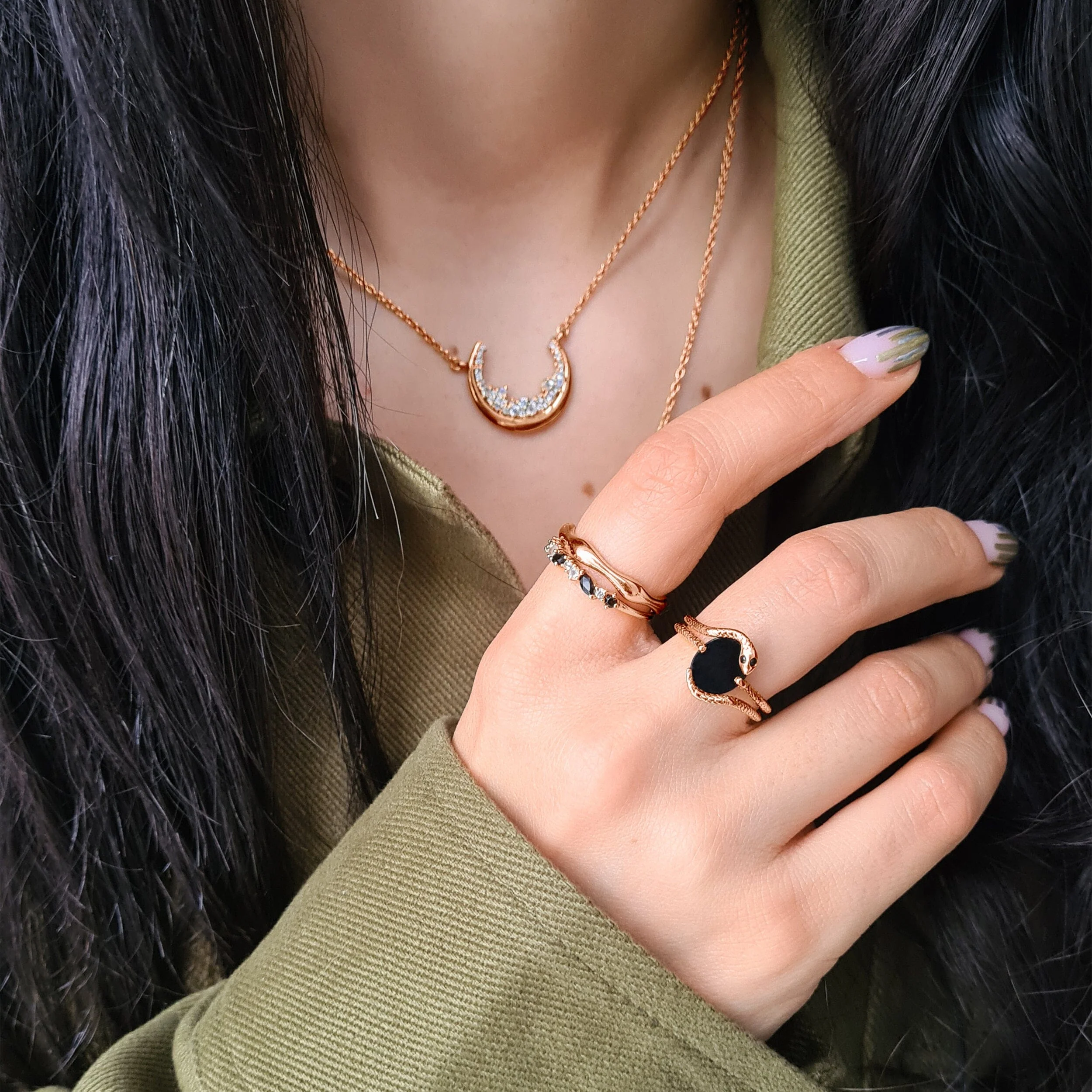 Black Onyx Ring - Serpent of Release - Image 34