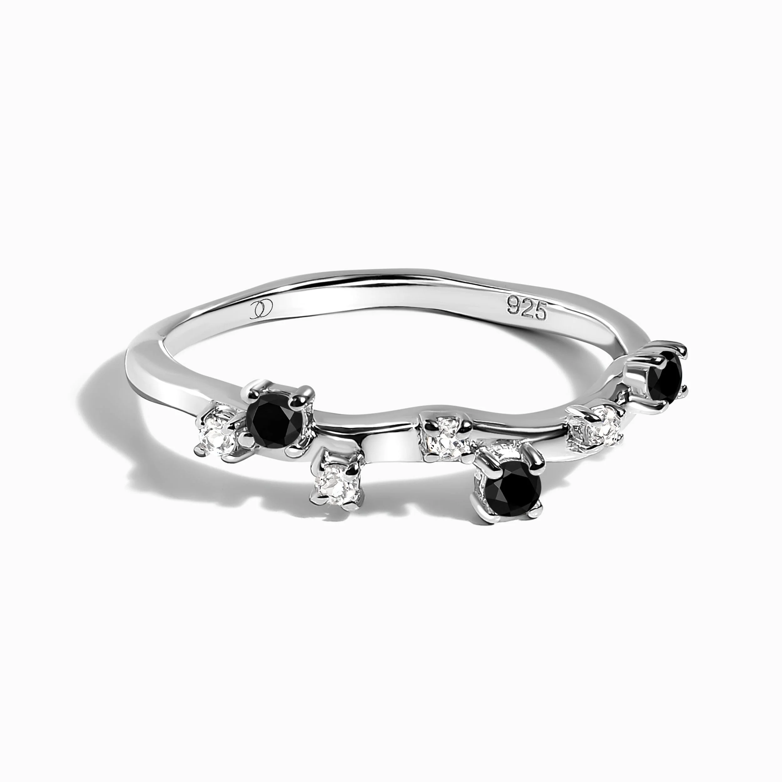 Black Onyx Ring - Stardust Band