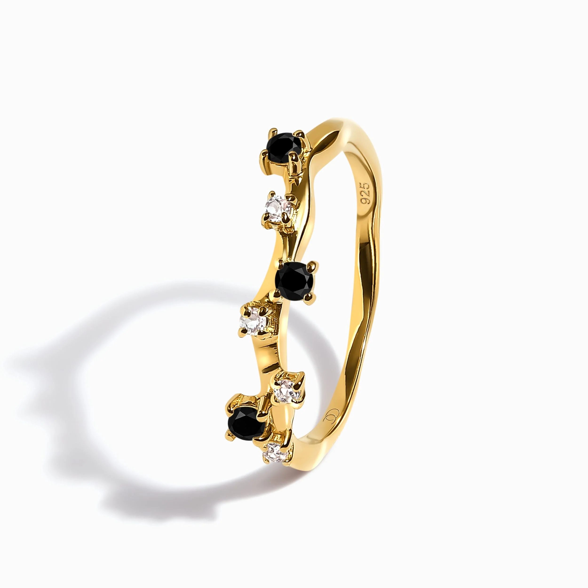 Black Onyx Ring - Stardust Band - Image 20
