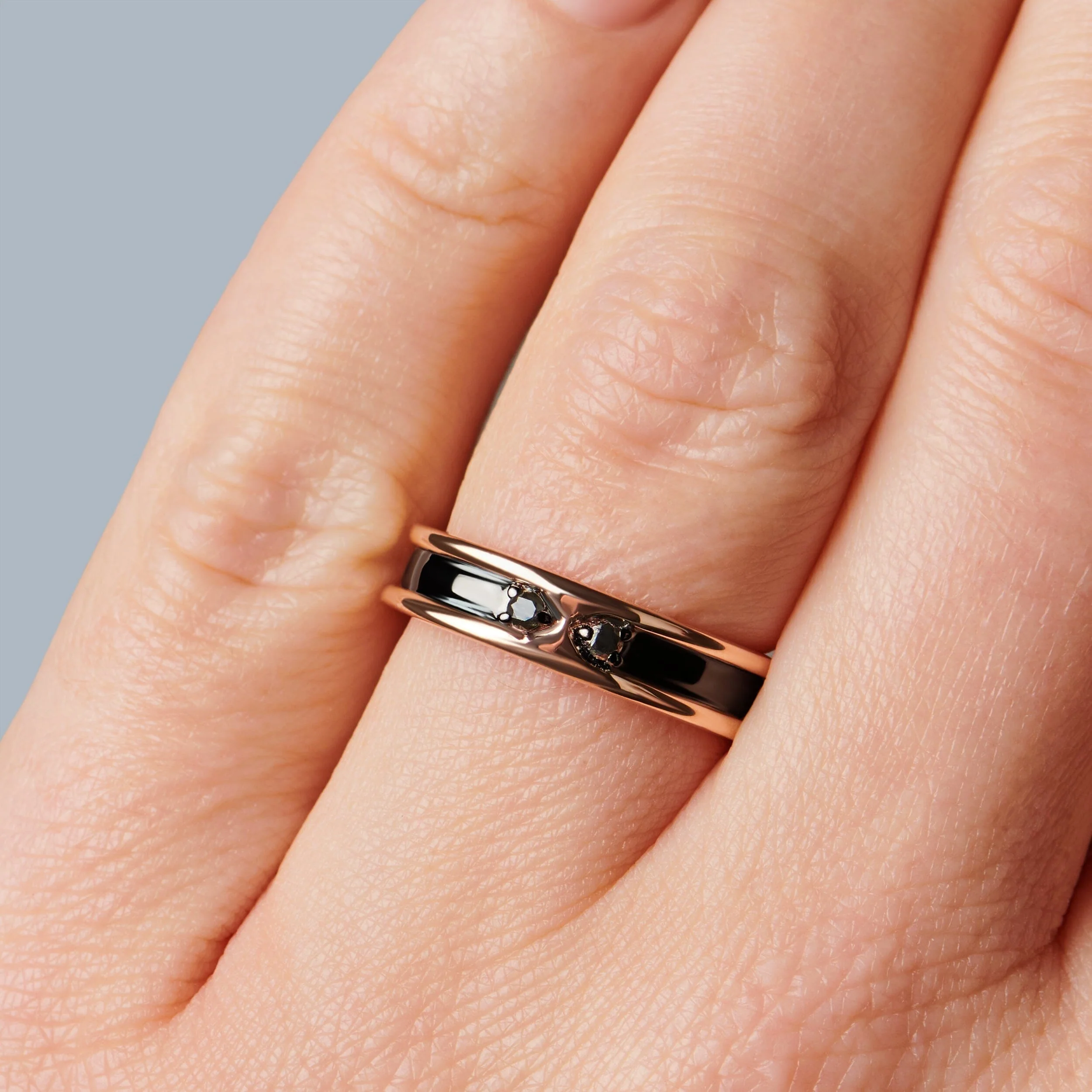 Black Onyx Unisex Ring - Individualist - Image 4