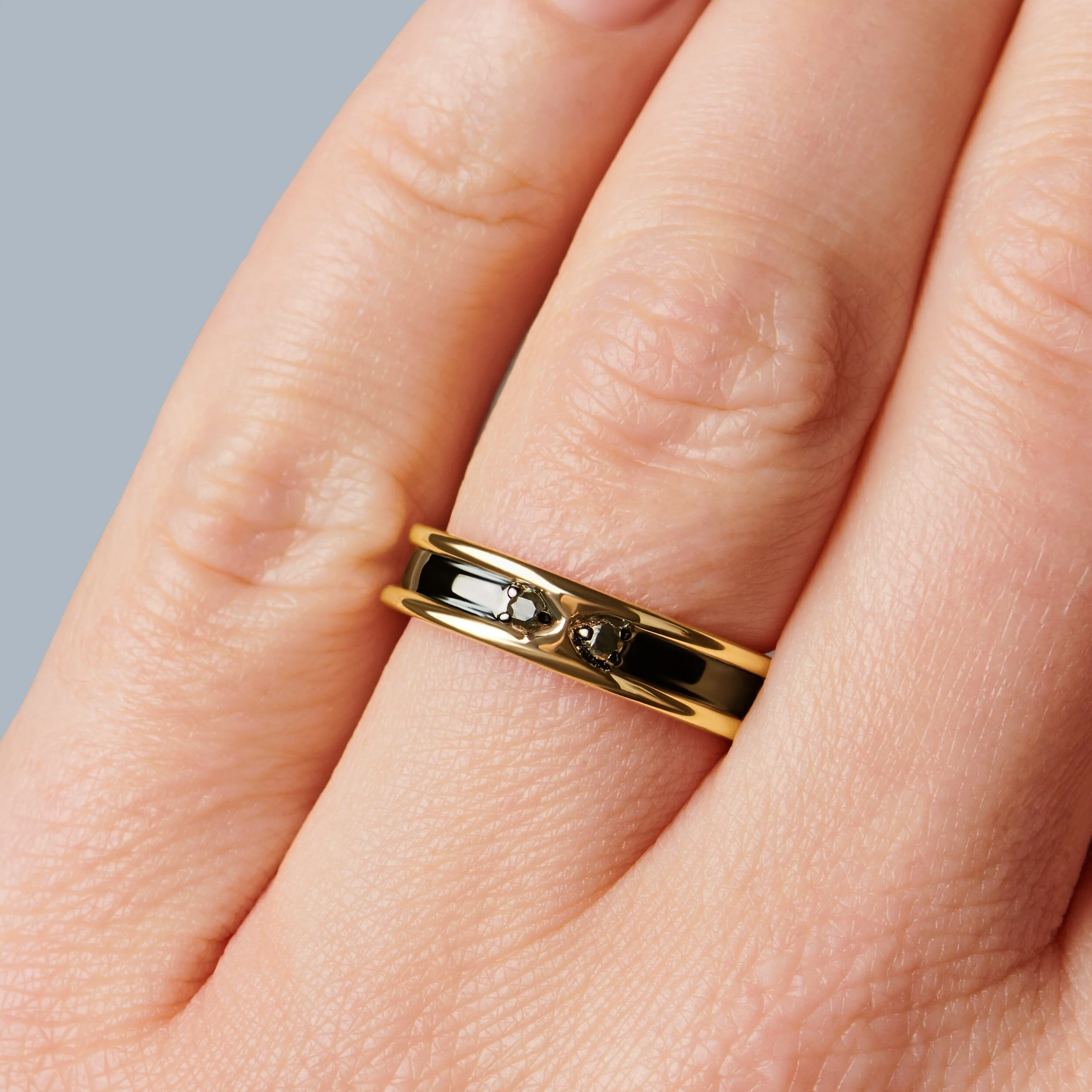 Black Onyx Unisex Ring - Individualist - Image 6