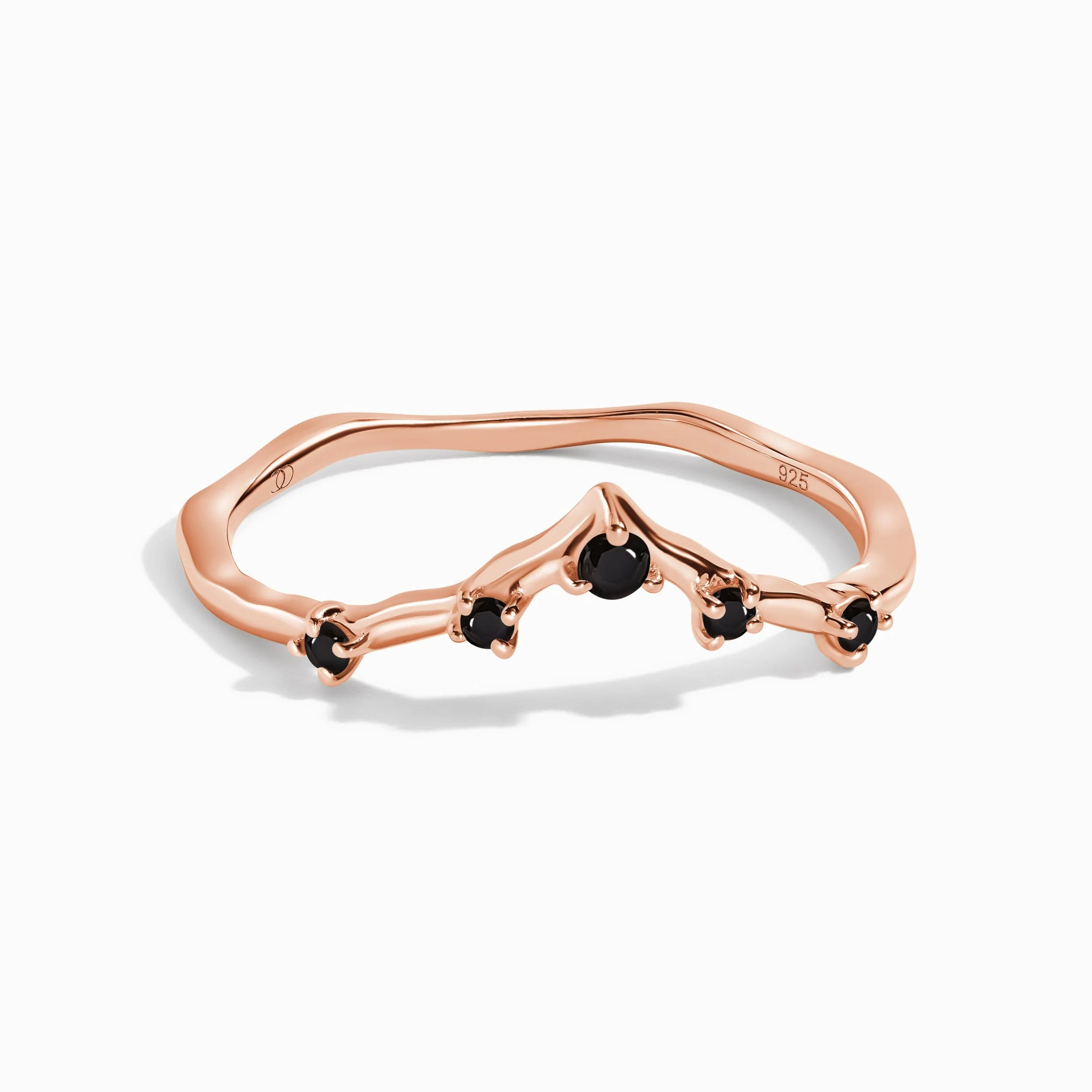 Black Spinel Ring - Cosmic Crown - Image 3