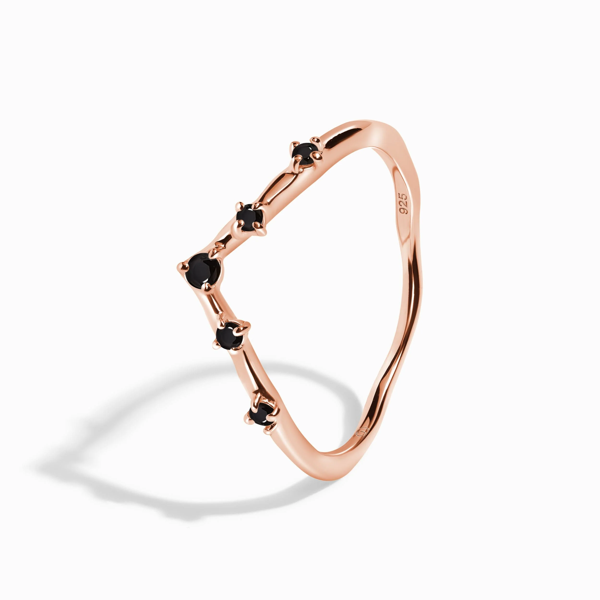 Black Spinel Ring - Cosmic Crown - Image 9