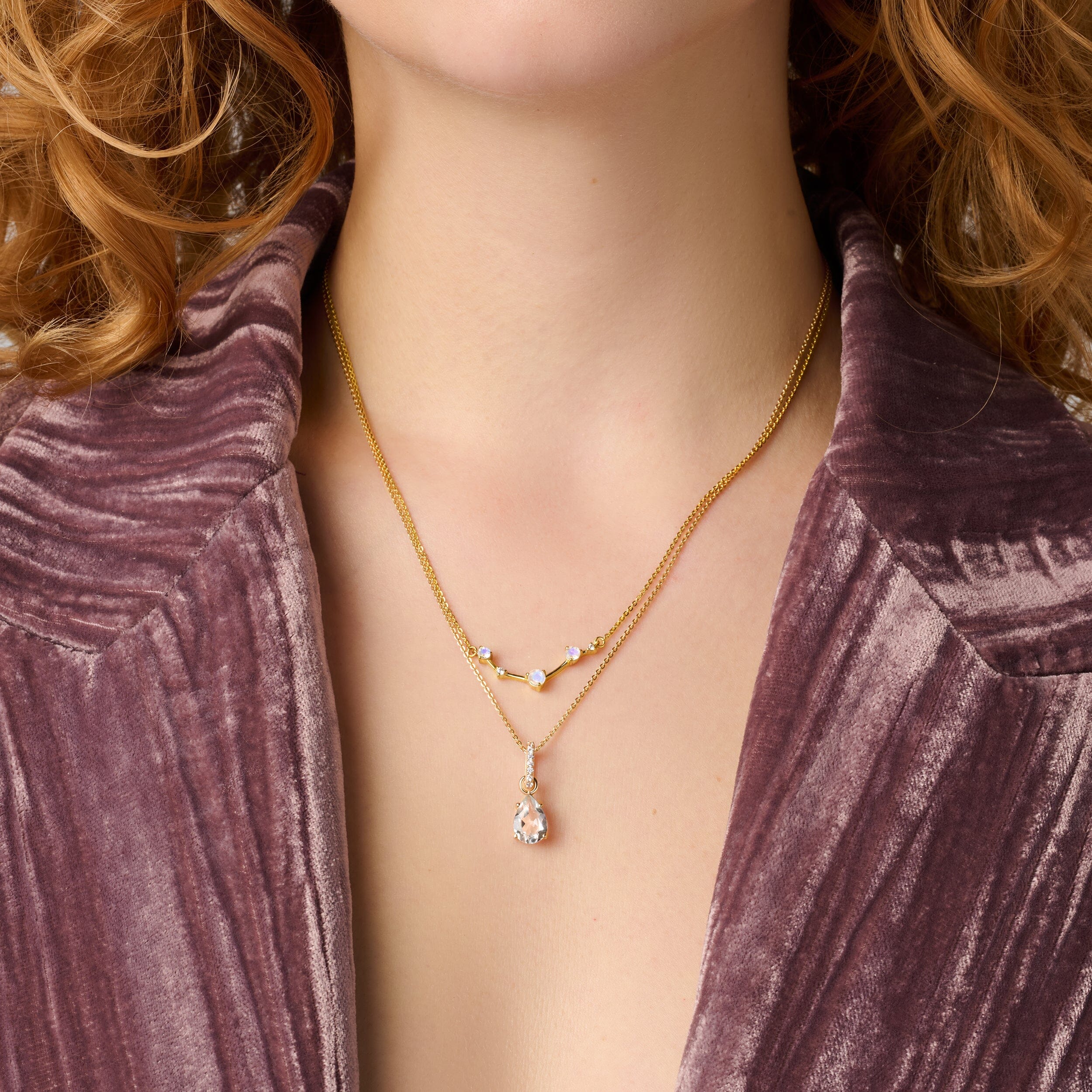 Cancer Zodiac & June Birthstone Necklaces - Image 6