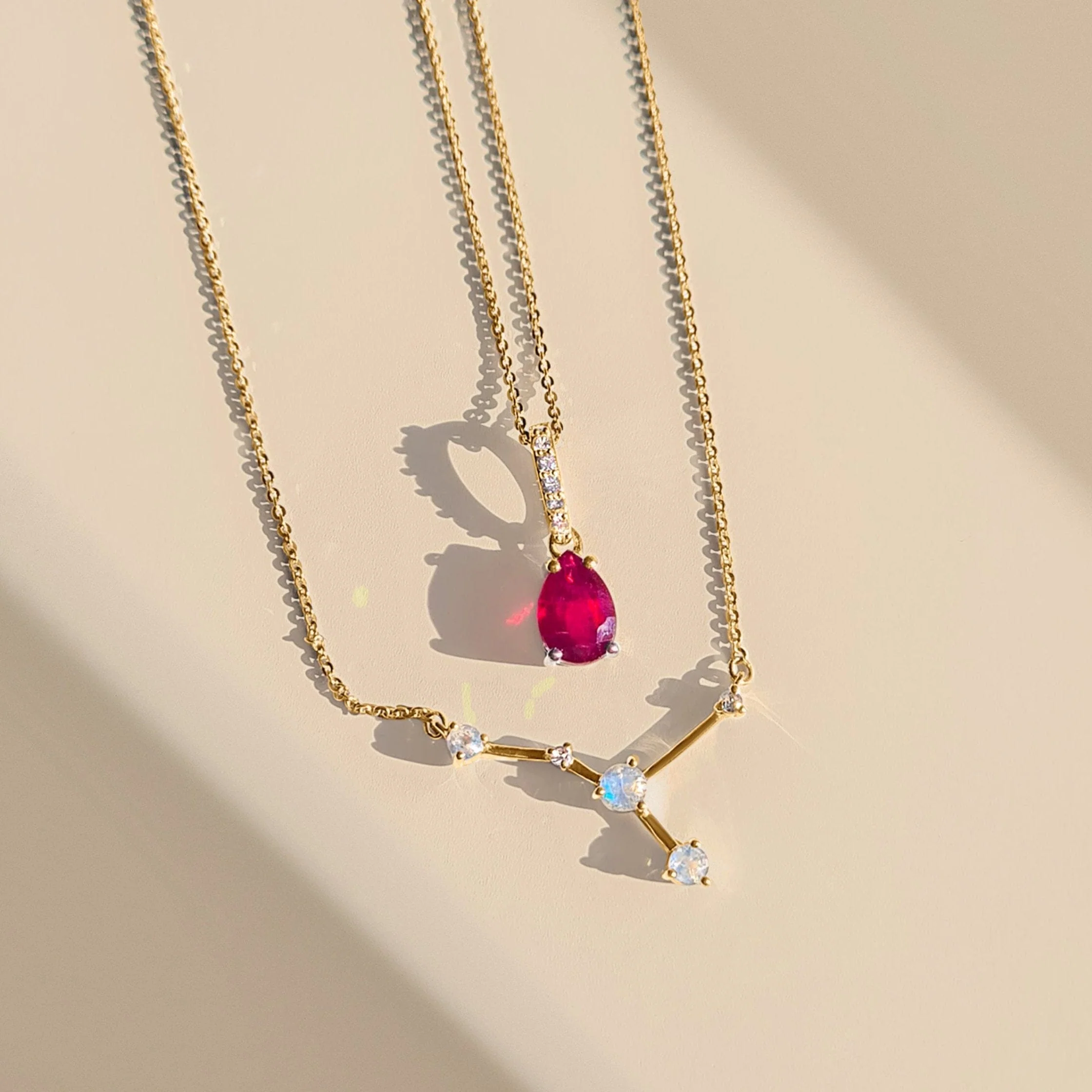 Cancer Zodiac & July Birthstone Necklaces - Image 24