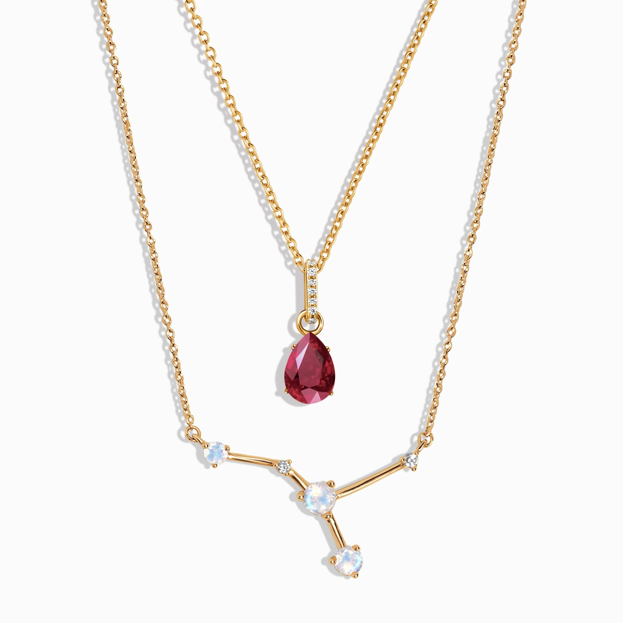 Cancer Zodiac & July Birthstone Necklaces - Image 5