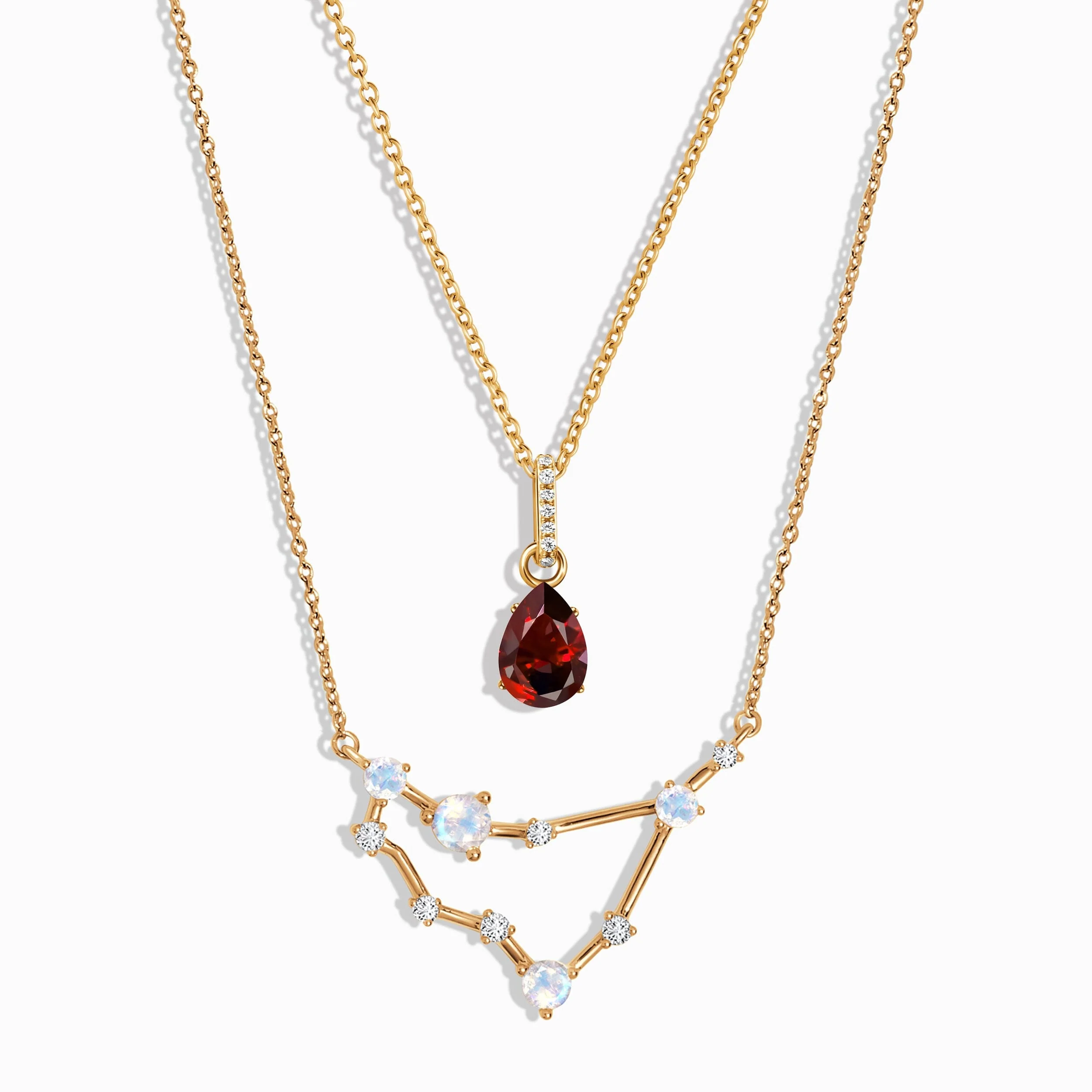 Capricorn Zodiac & January Birthstone Necklaces - Image 7