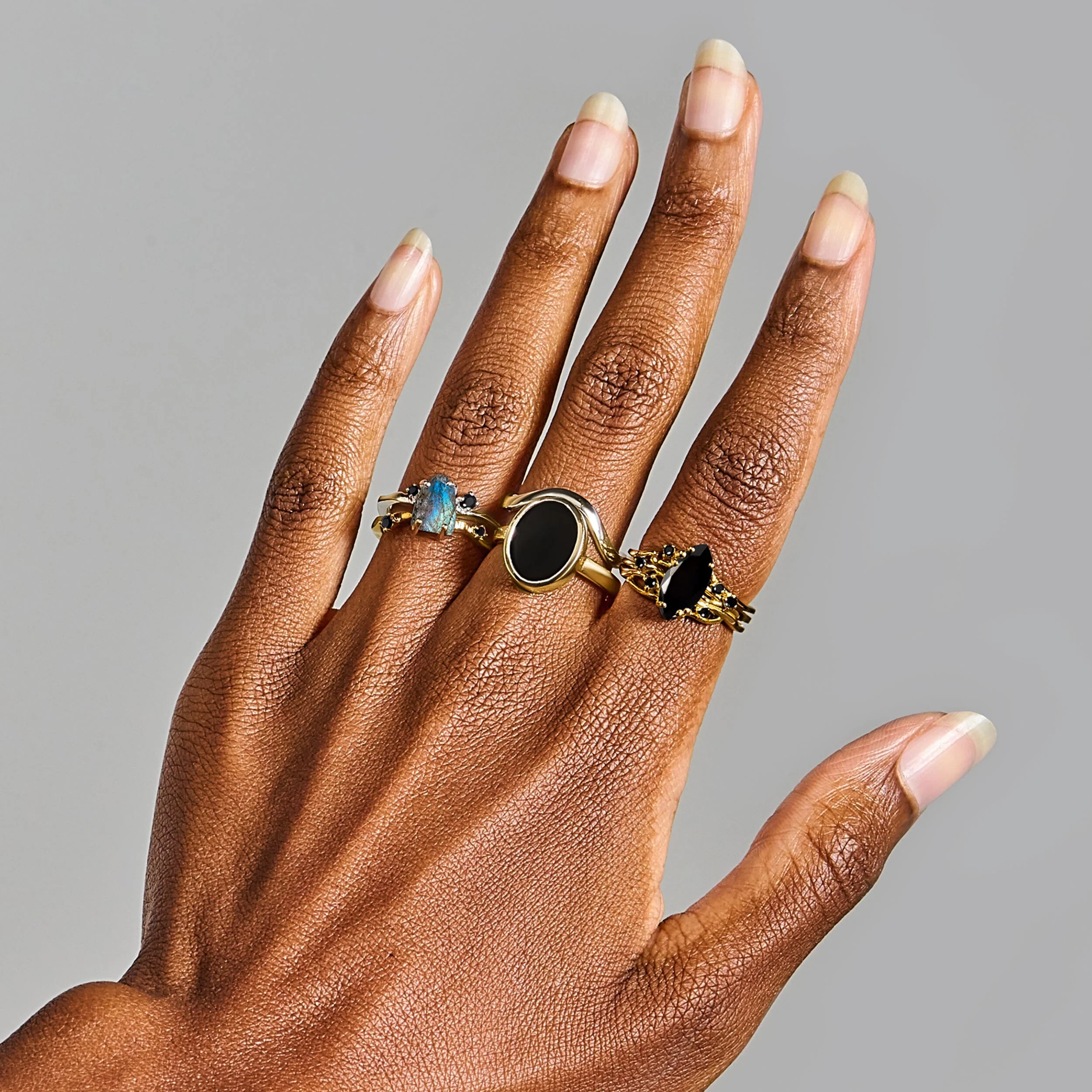 Crystal Ring - Enfolded Black Onyx - Image 44