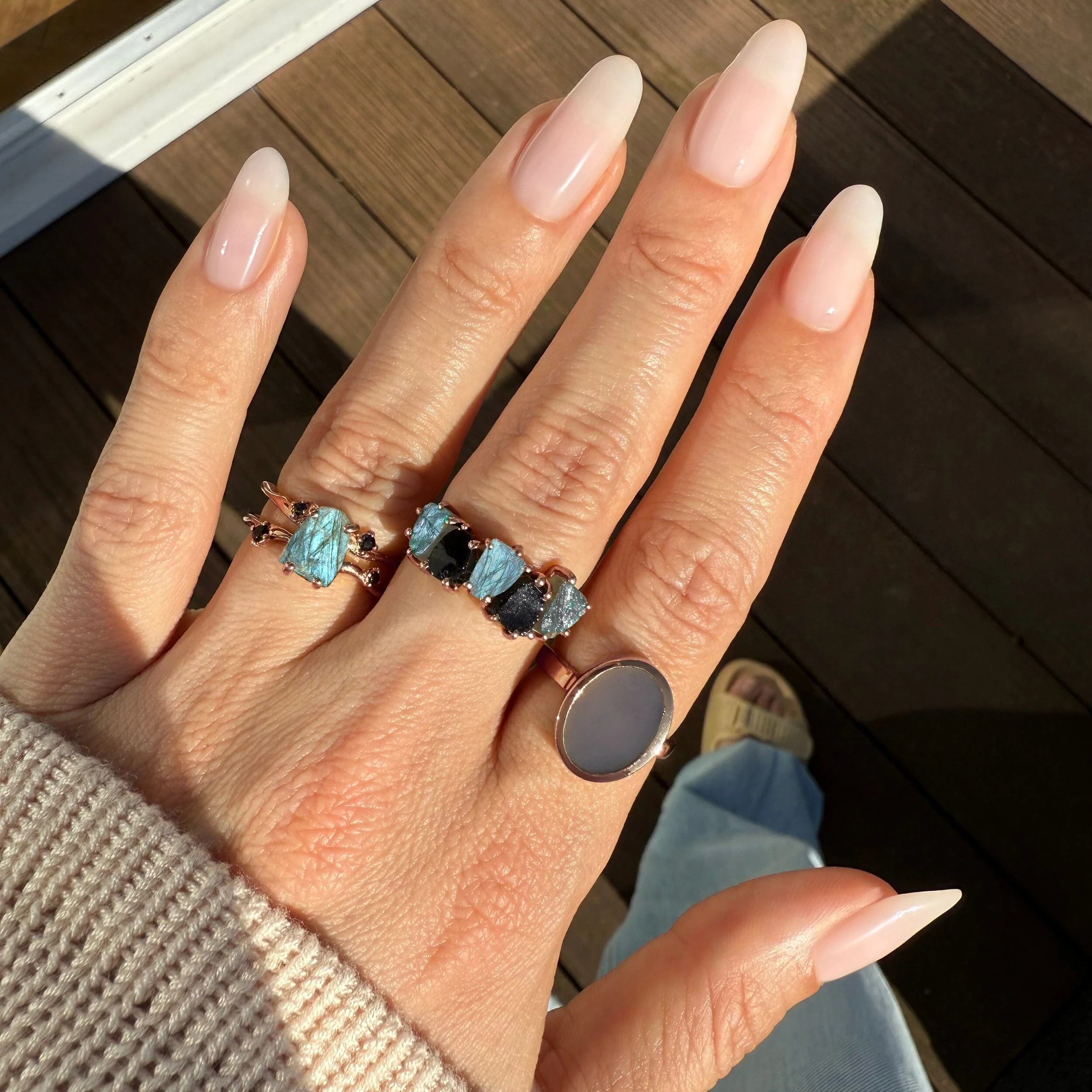Crystal Ring - Enfolded Grey Agate - Image 14