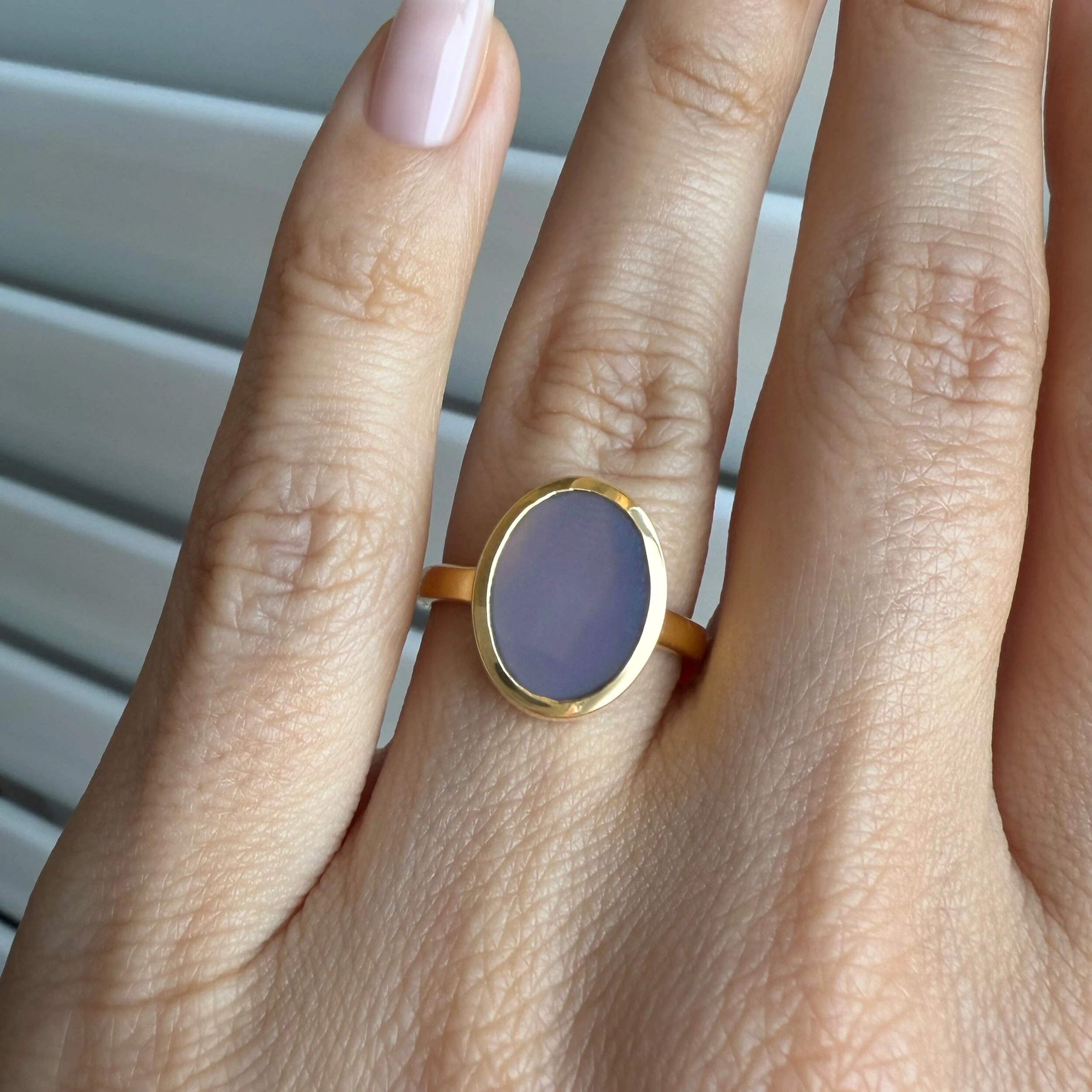 Crystal Ring - Enfolded Grey Agate - Image 6