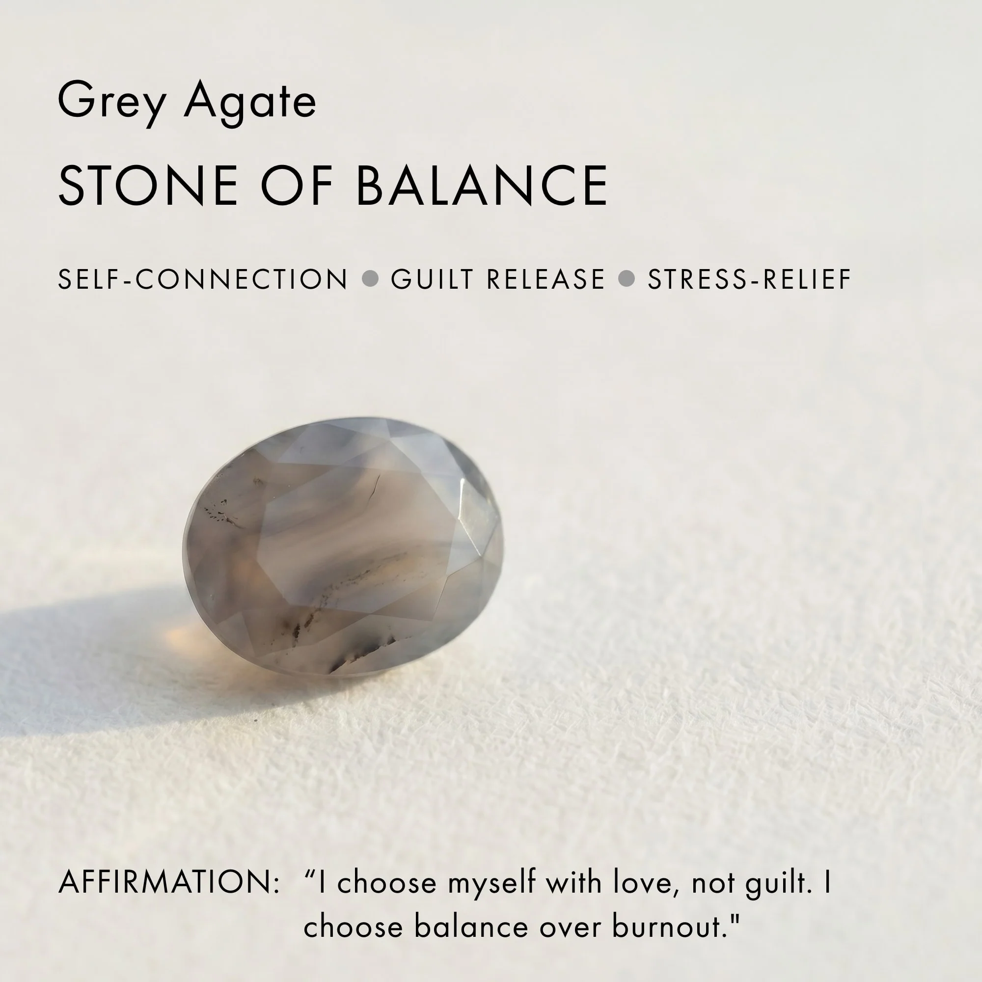Crystal Ring - Enfolded Grey Agate - Image 7
