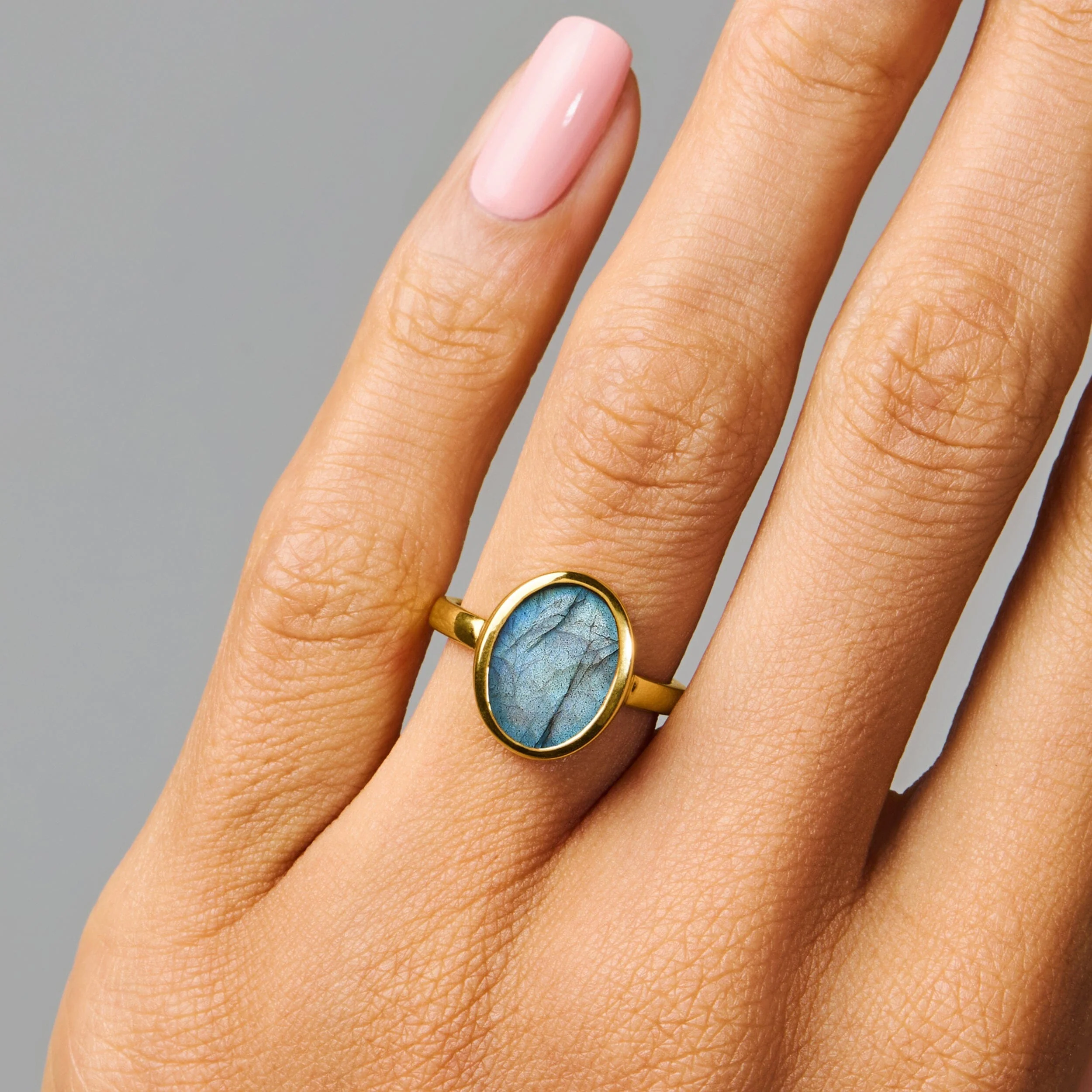 Crystal Ring - Enfolded Labradorite - Image 23