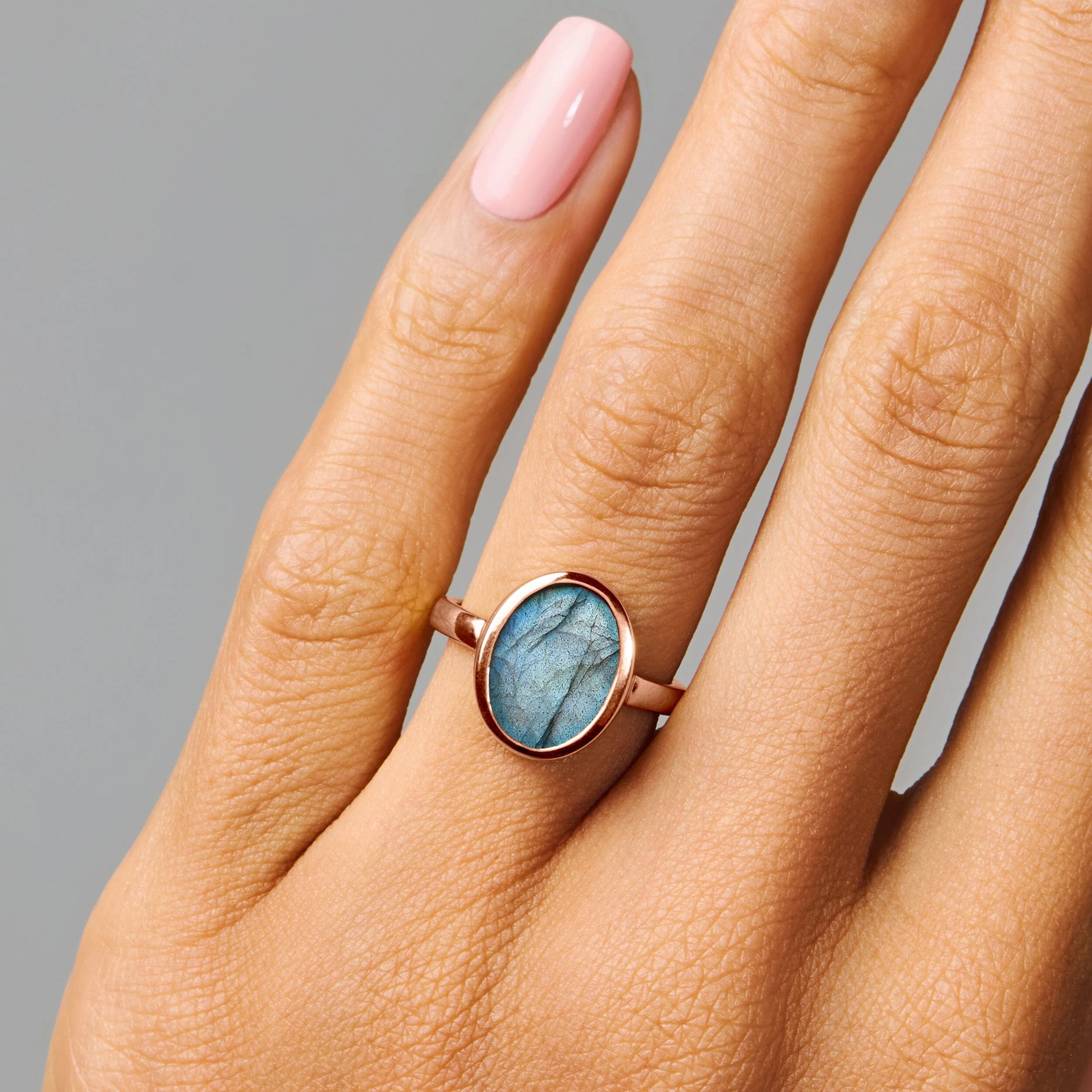 Crystal Ring - Enfolded Labradorite - Image 4