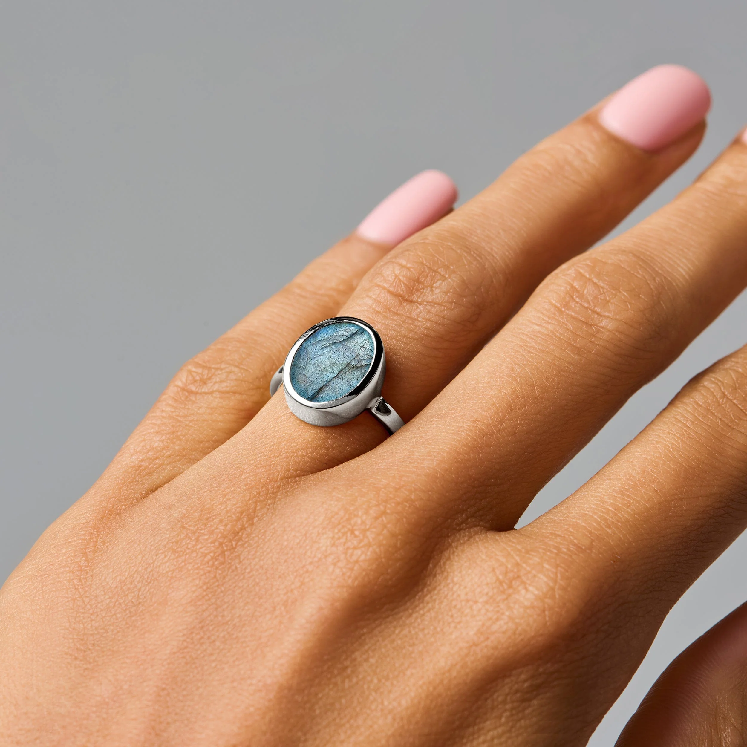 Crystal Ring - Enfolded Labradorite - Image 8