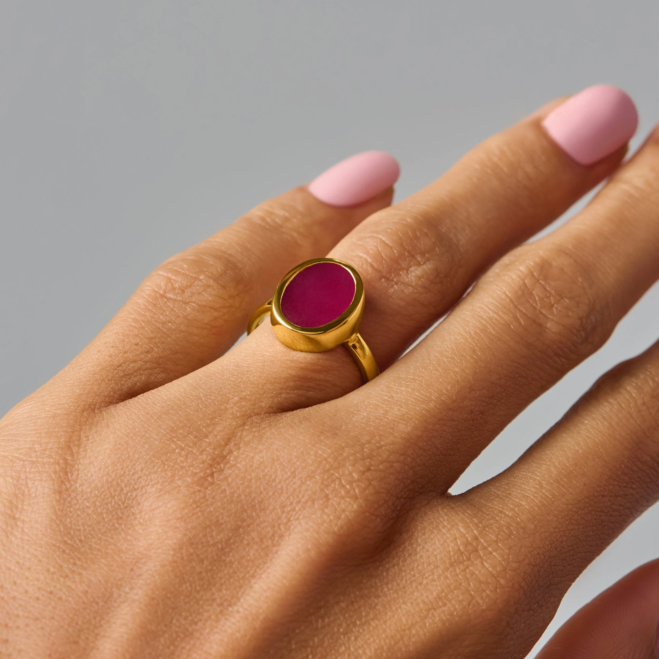 Crystal Ring - Enfolded Pink Quartz - Image 25
