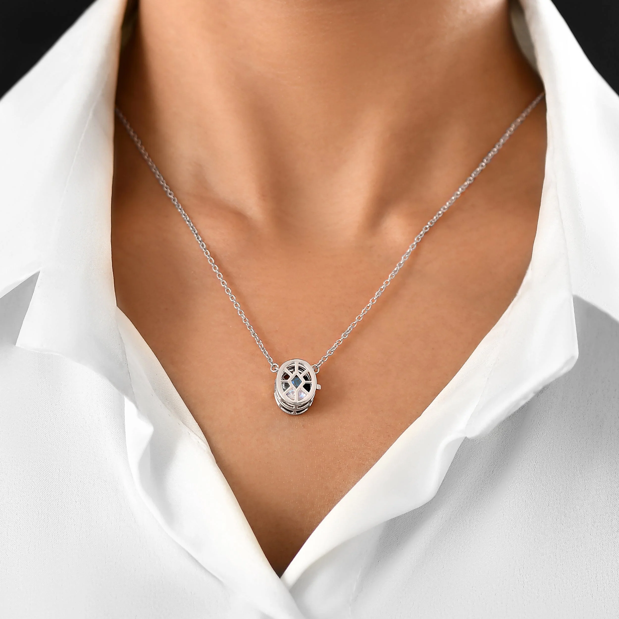 Dark Gradient Necklace – Motion Medicine Locket - Image 2