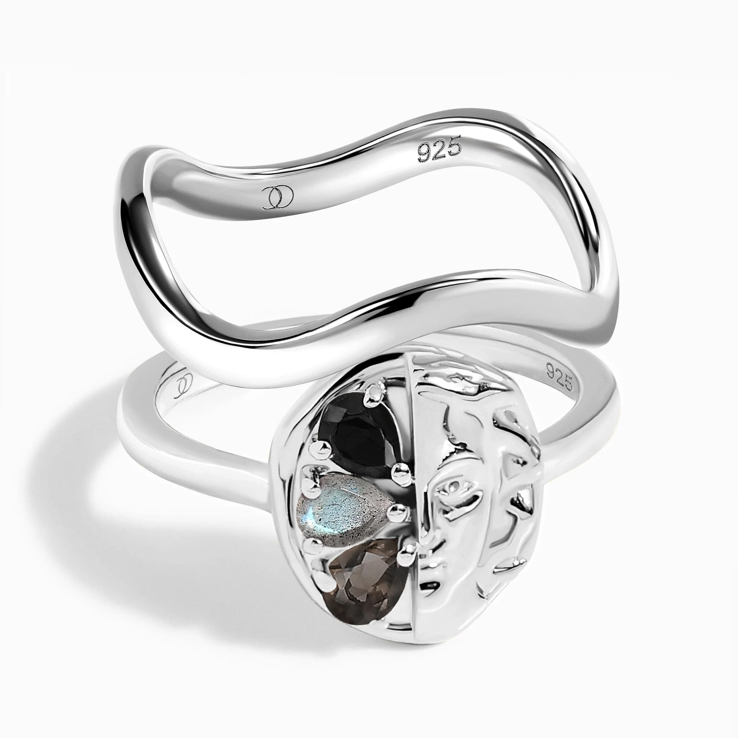 Dark Gradient Ring - Goddess & Waves Band