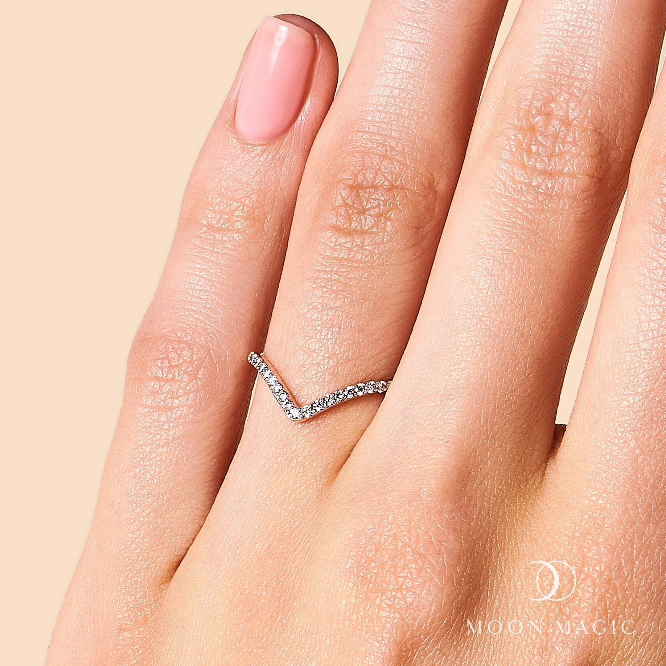 Lab Diamond Ring - Bonding Arc - Image 2