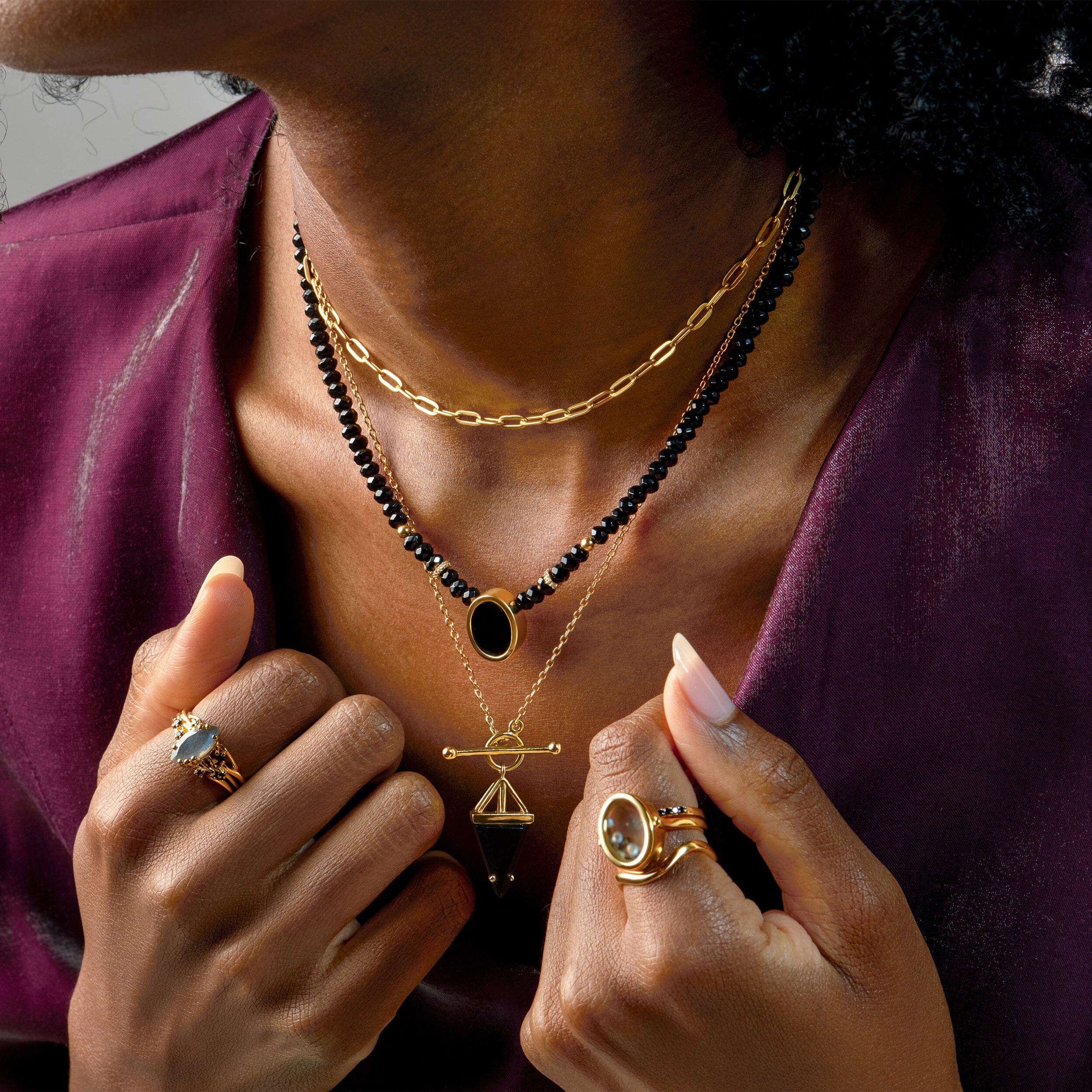 Divina & Heroine T-Lock Necklaces & Widelink Chain - Image 4