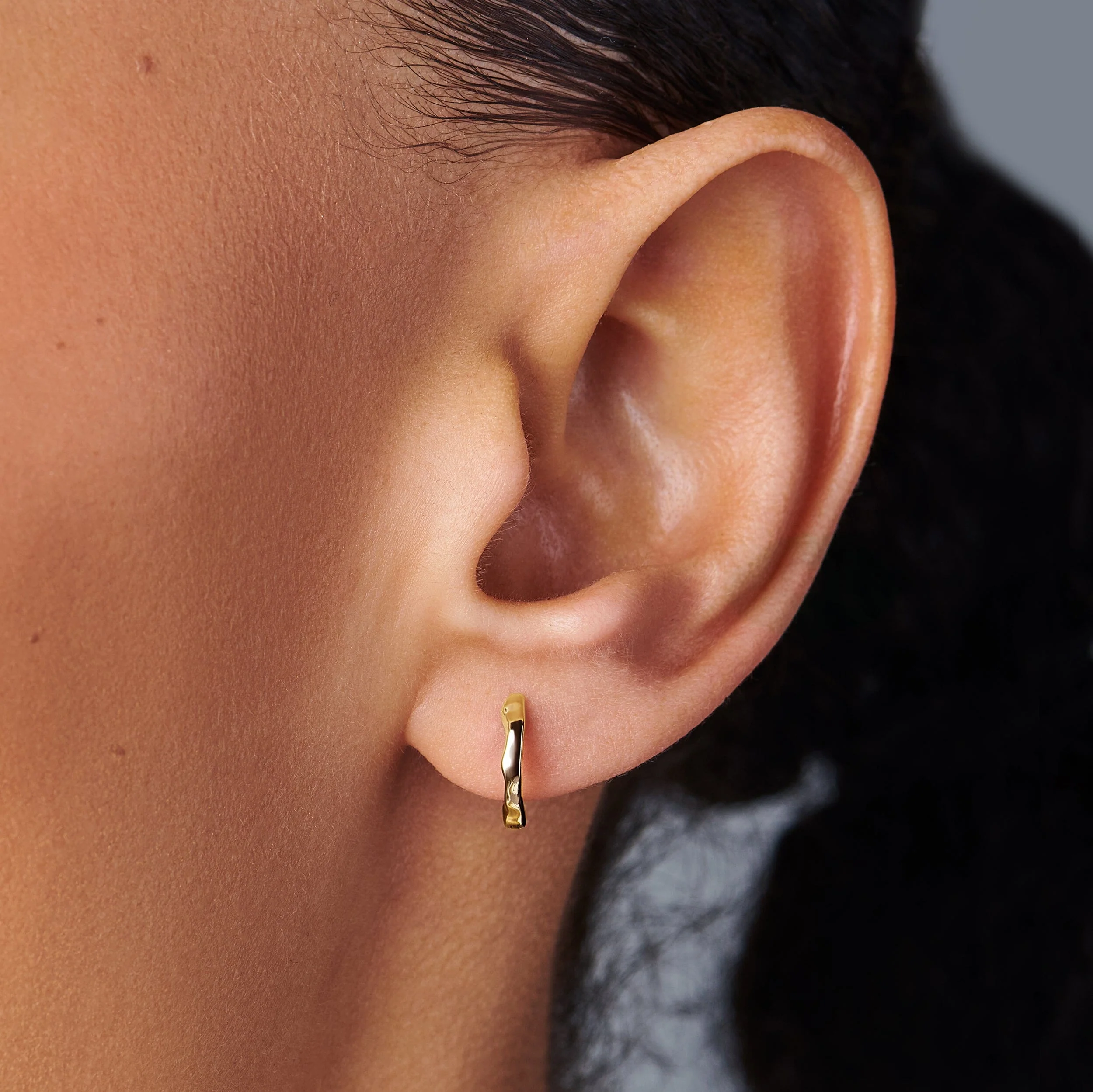 Earrings - Simple Flow Hoops - Image 8