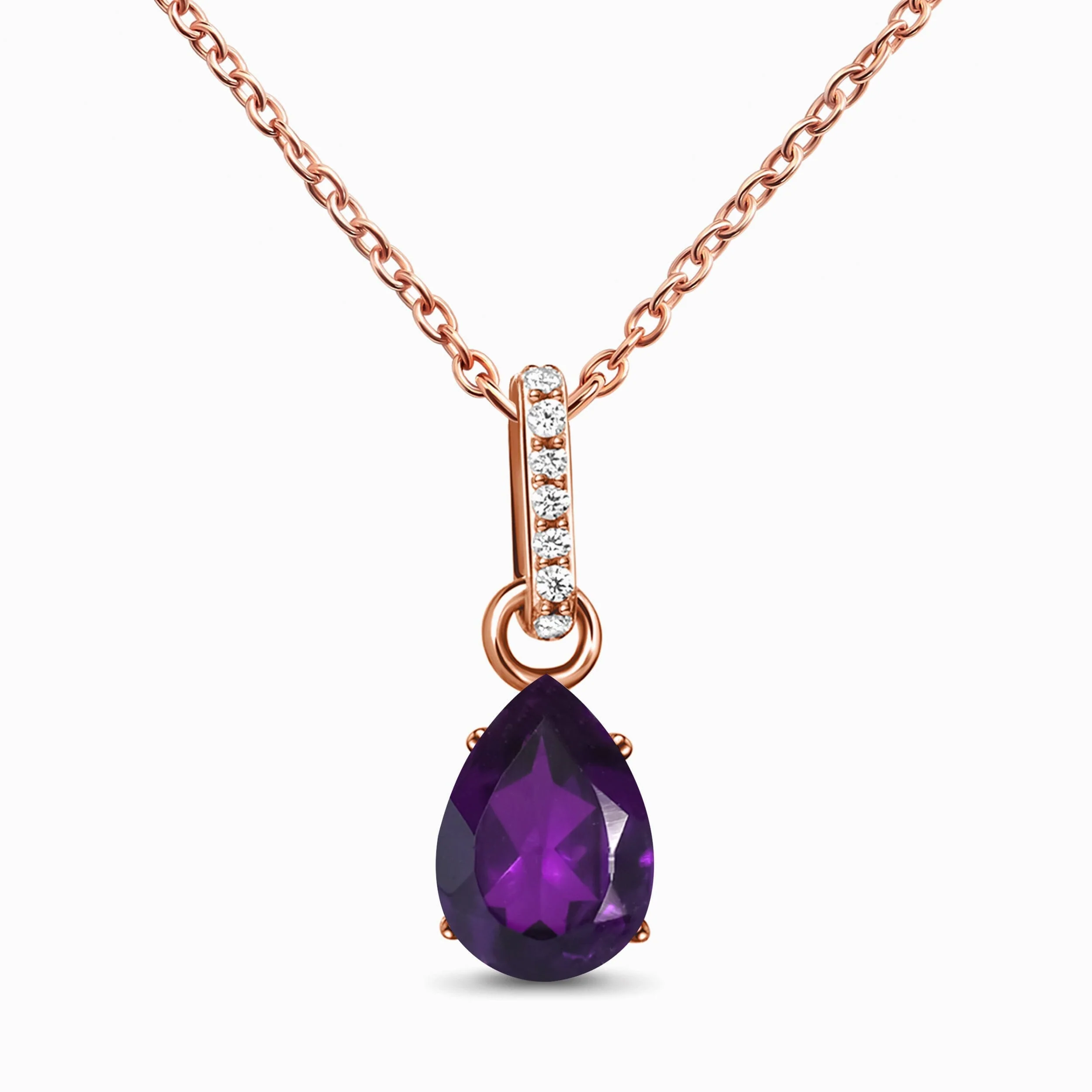 Amethyst Necklace Sway - February Birthstone - Image 3