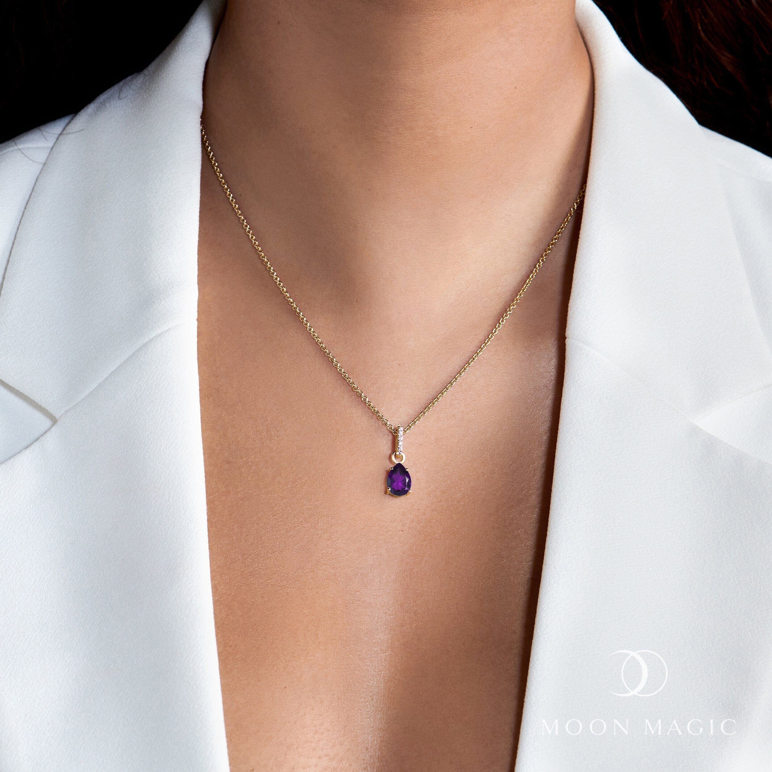 Amethyst Necklace Sway - February Birthstone - Image 6