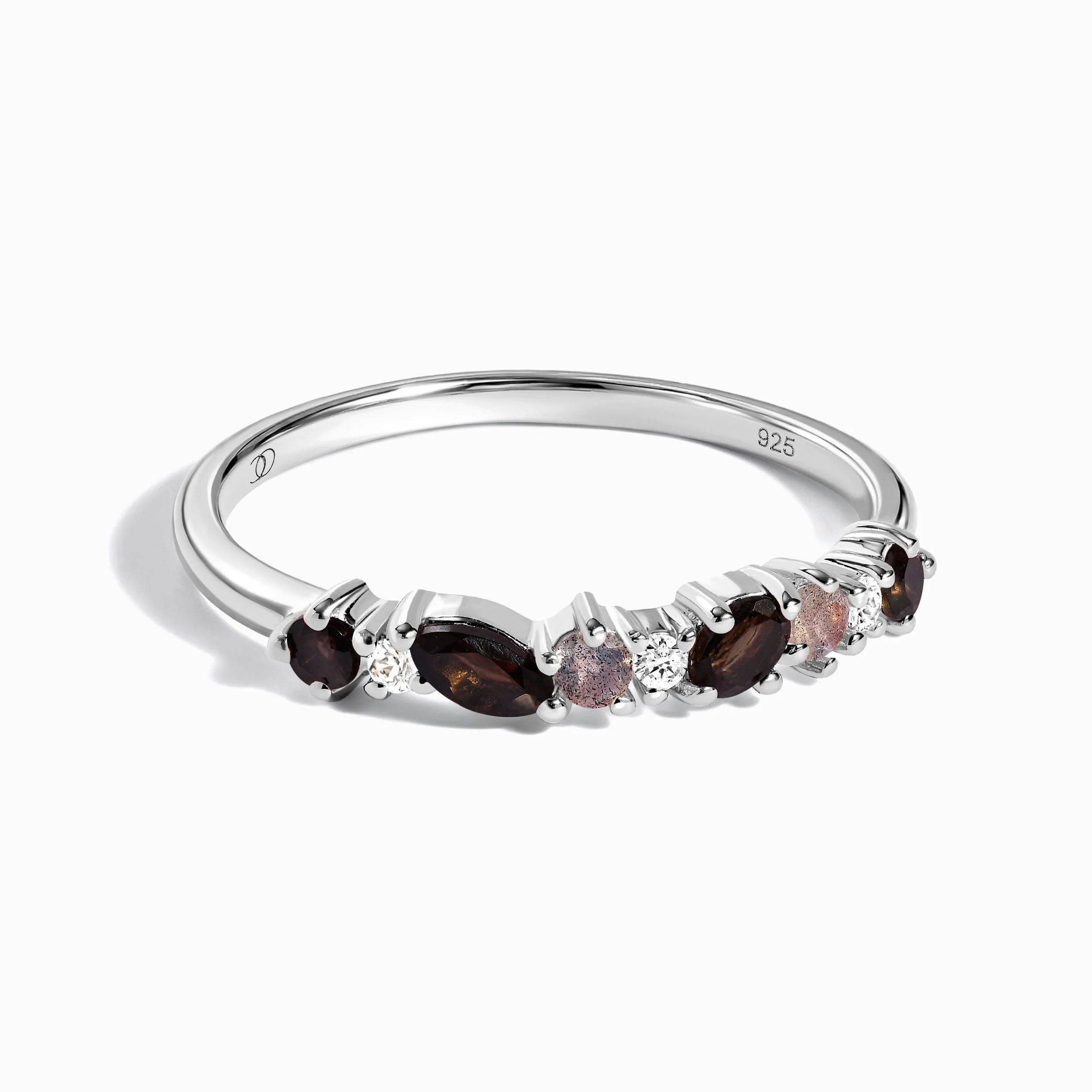 Fine Black Obsidian Lab Diamond Ring - Grace