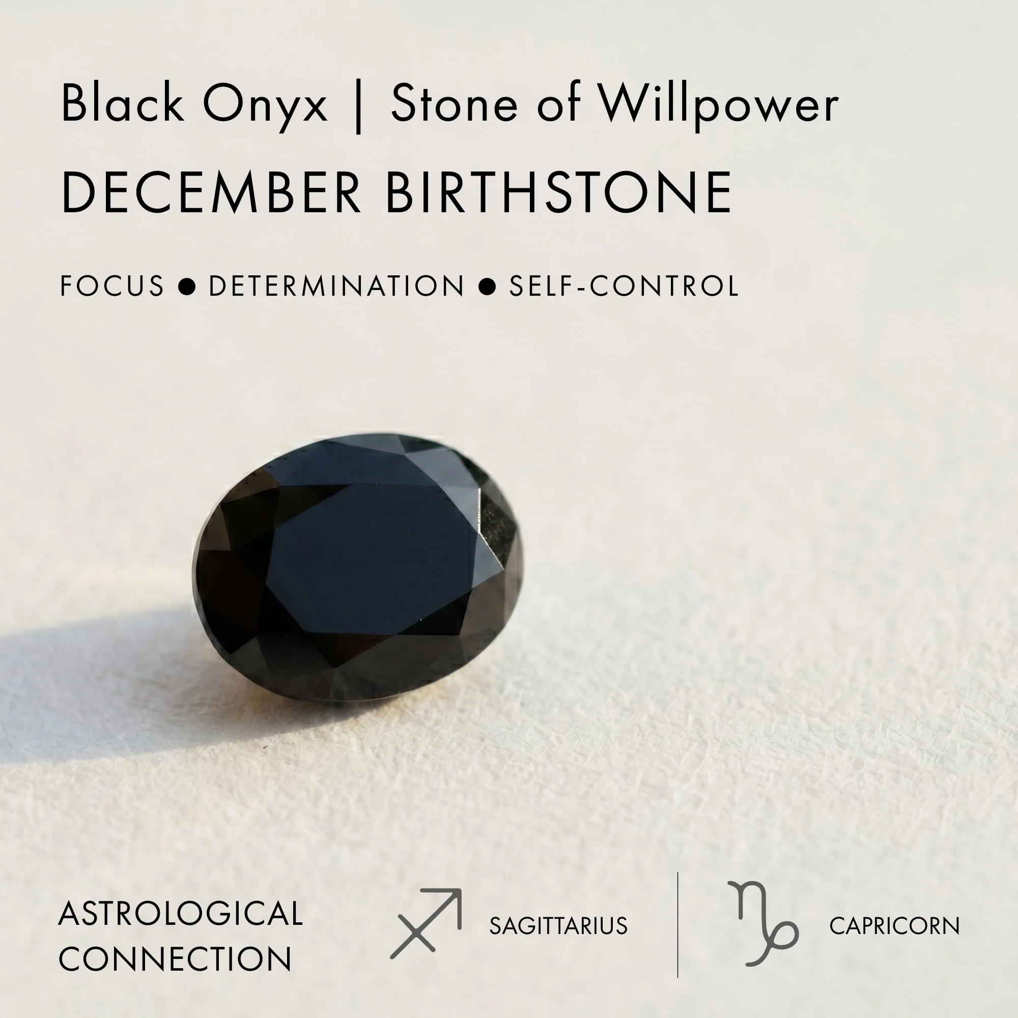 Black Onyx Necklace - Solitaire - Image 7