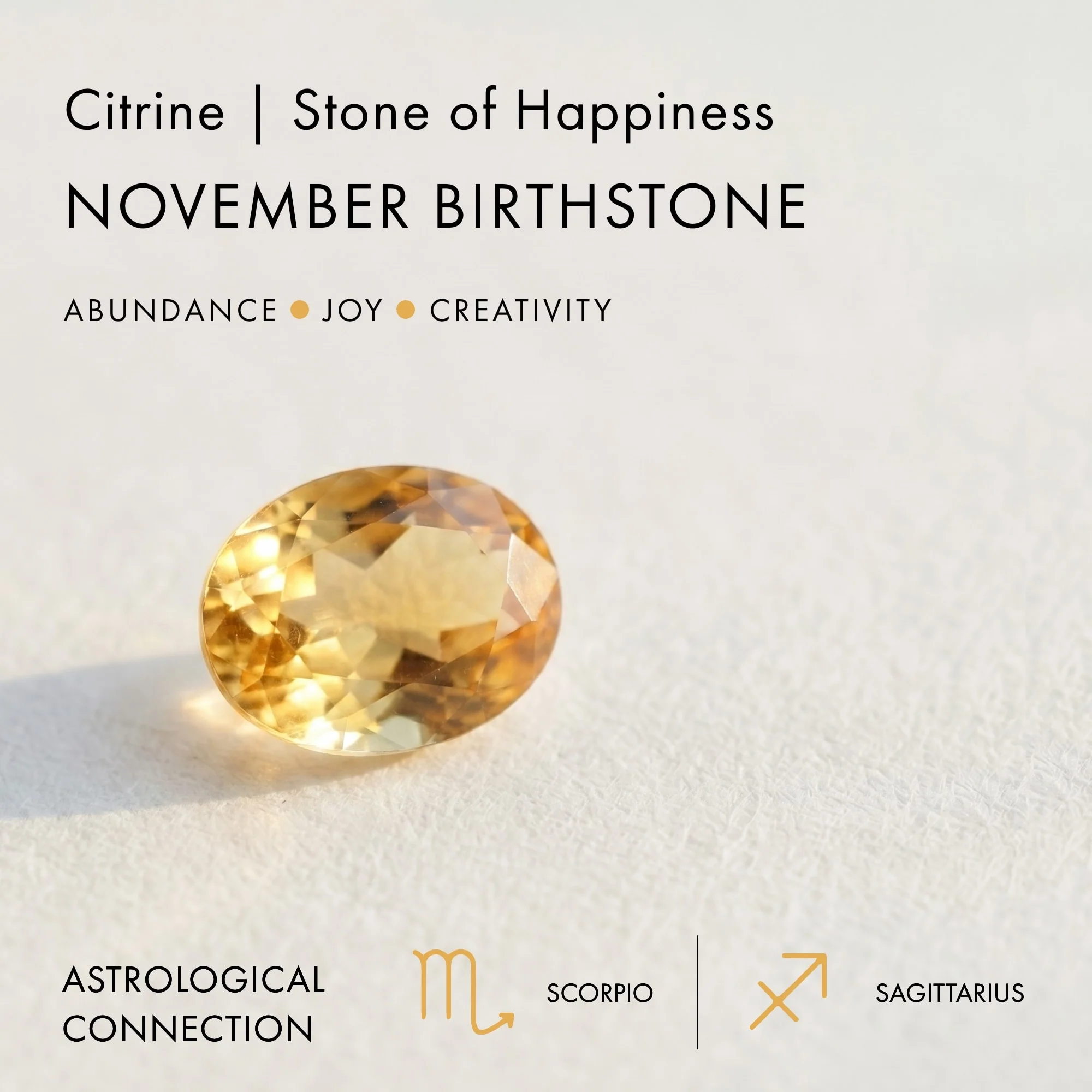 Citrine Necklace - Solitaire - Image 7