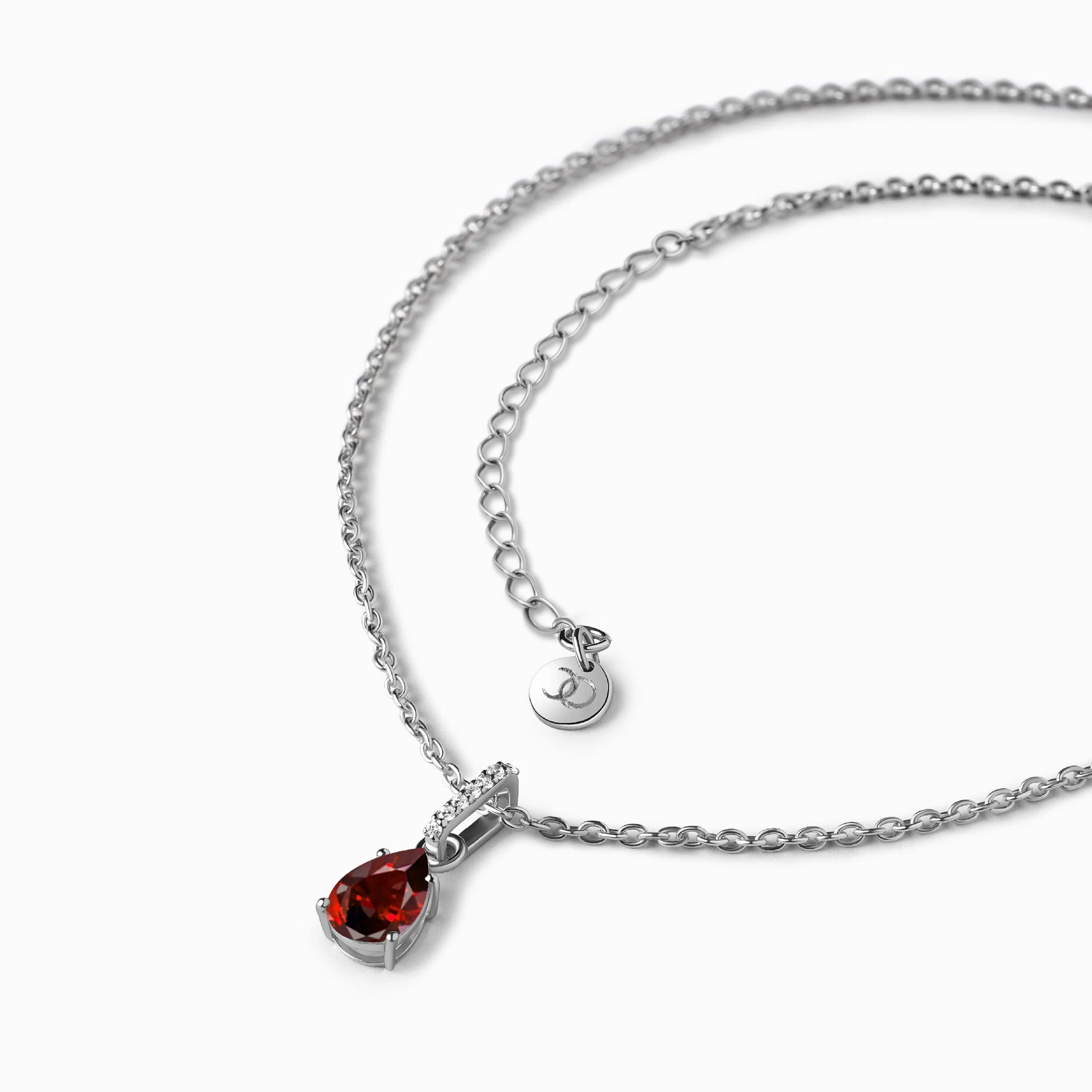 Garnet Necklace Sway - January Birthstone - Image 9