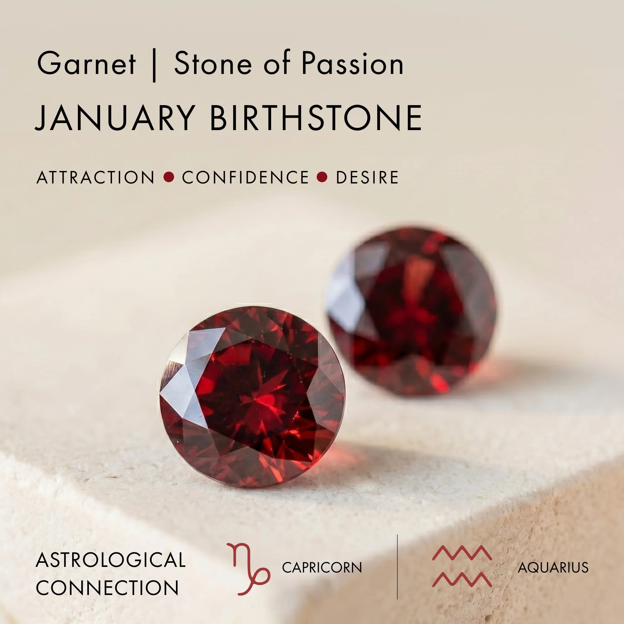 Garnet Necklace Sway - January Birthstone - Image 7
