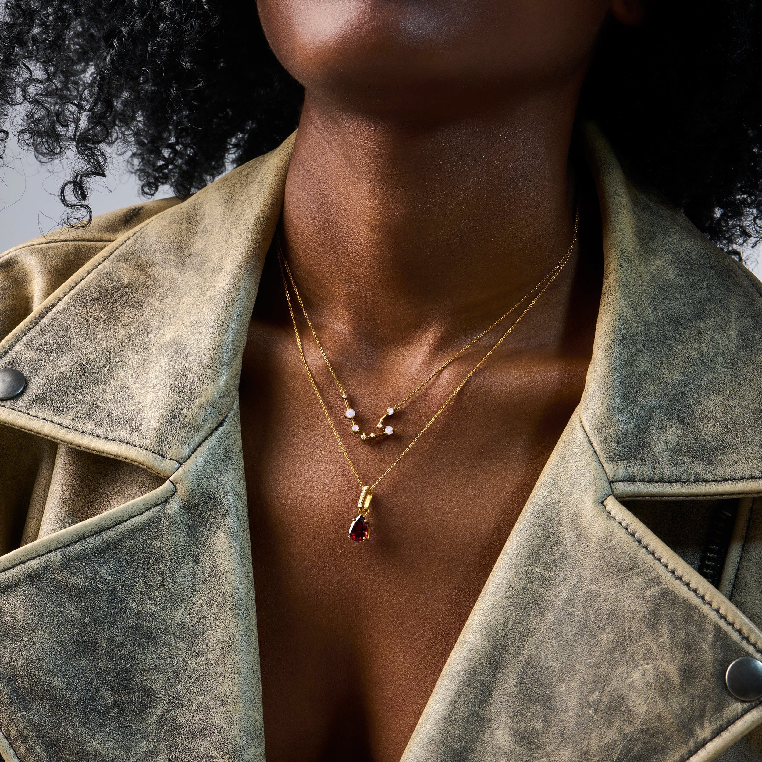 Garnet Necklace Sway - January Birthstone - Image 12