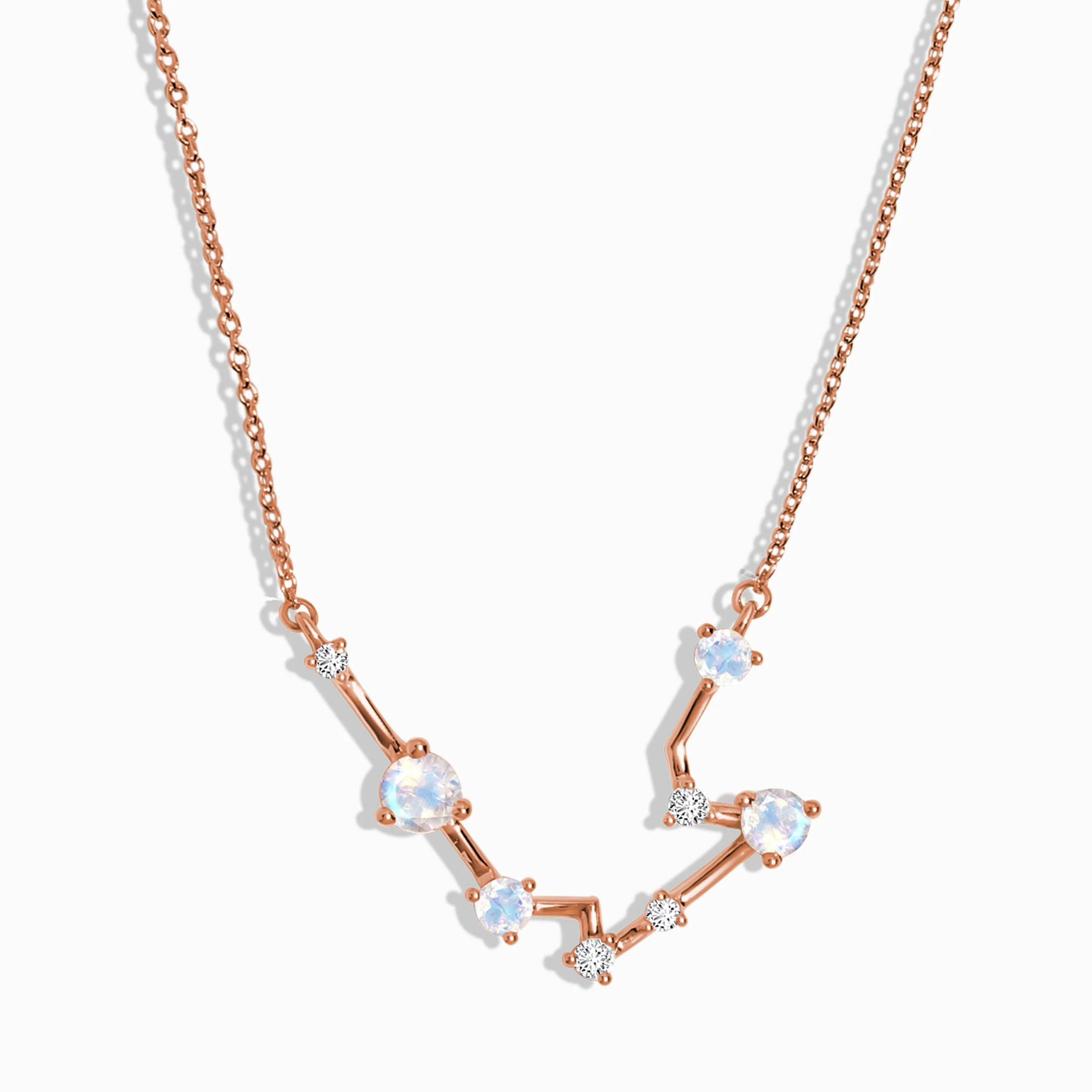 Moonstone Necklace - Aquarius Zodiac Constellation - Image 3