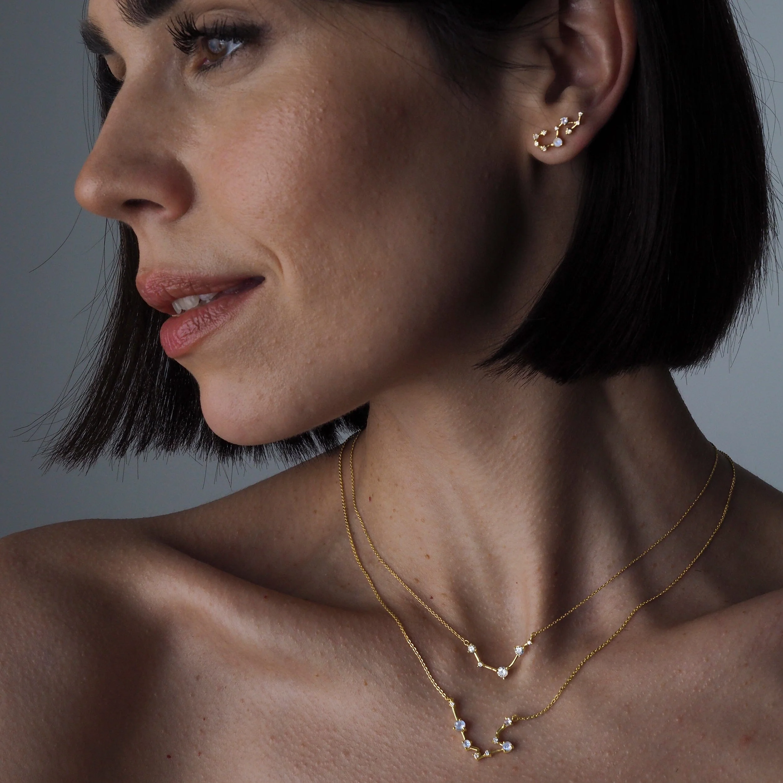 Moonstone Necklace - Aquarius Zodiac Constellation - Image 19