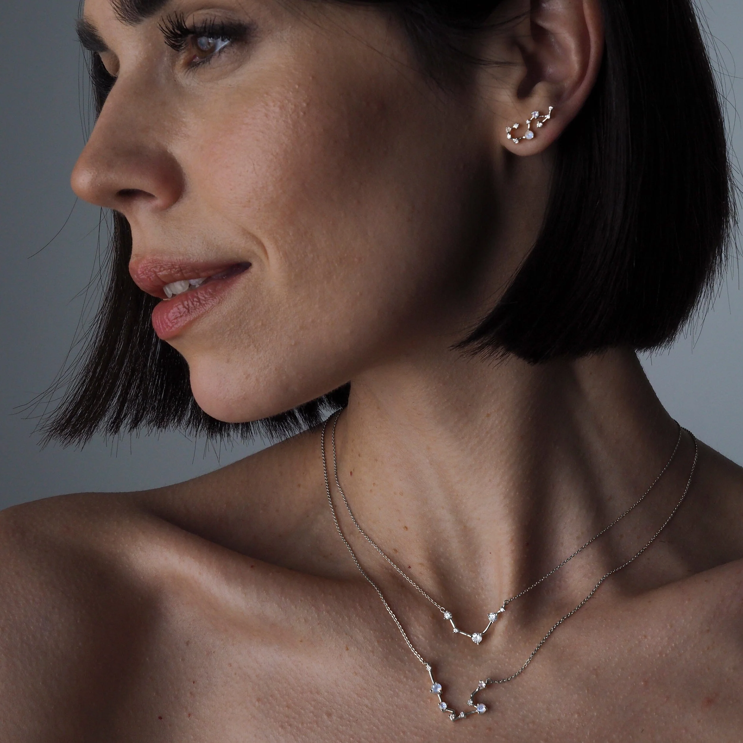 Moonstone Necklace - Aquarius Zodiac Constellation - Image 9