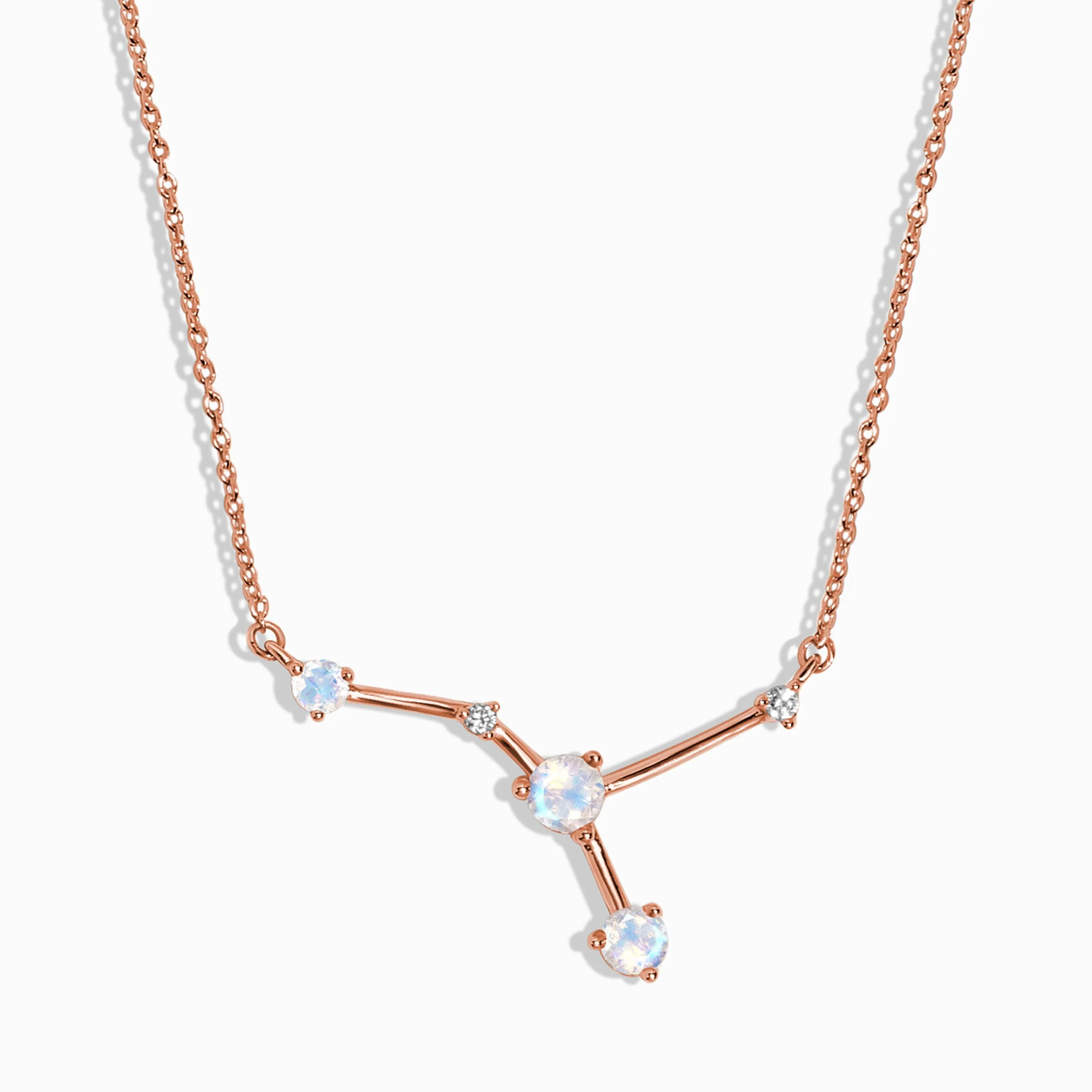 Moonstone Necklace - Cancer Zodiac Constellation - Image 3