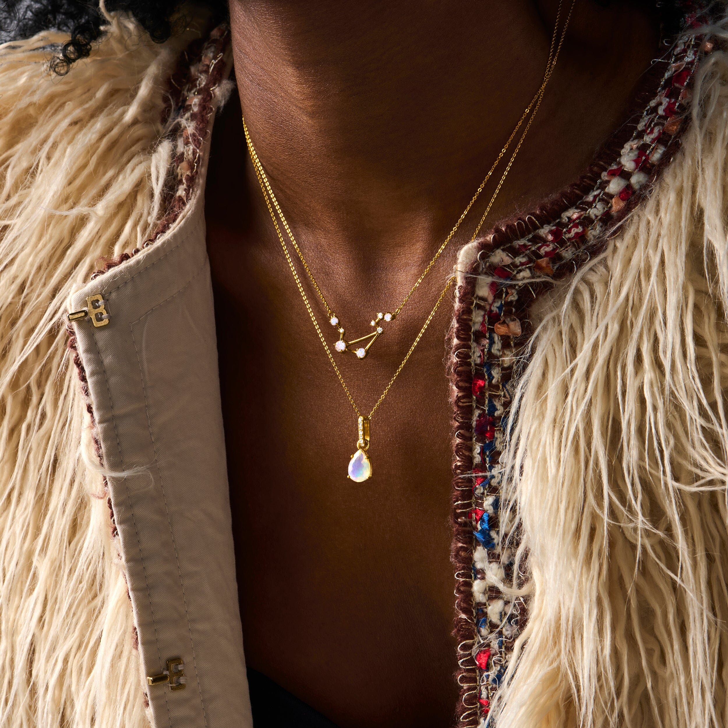 Moonstone Necklace - Libra Zodiac Constellation - Image 20