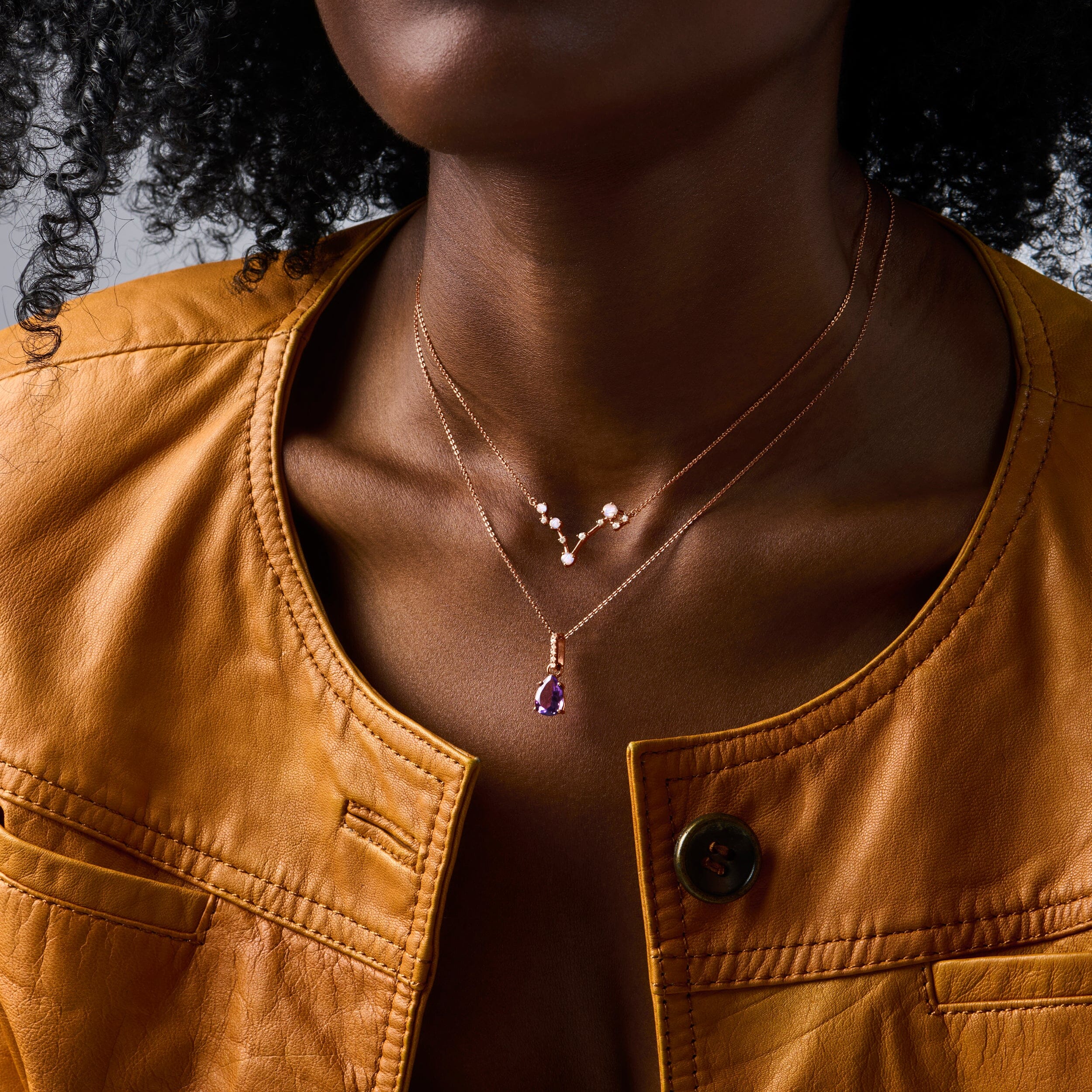 Pisces Zodiac & February Birthstone Necklaces - Image 5