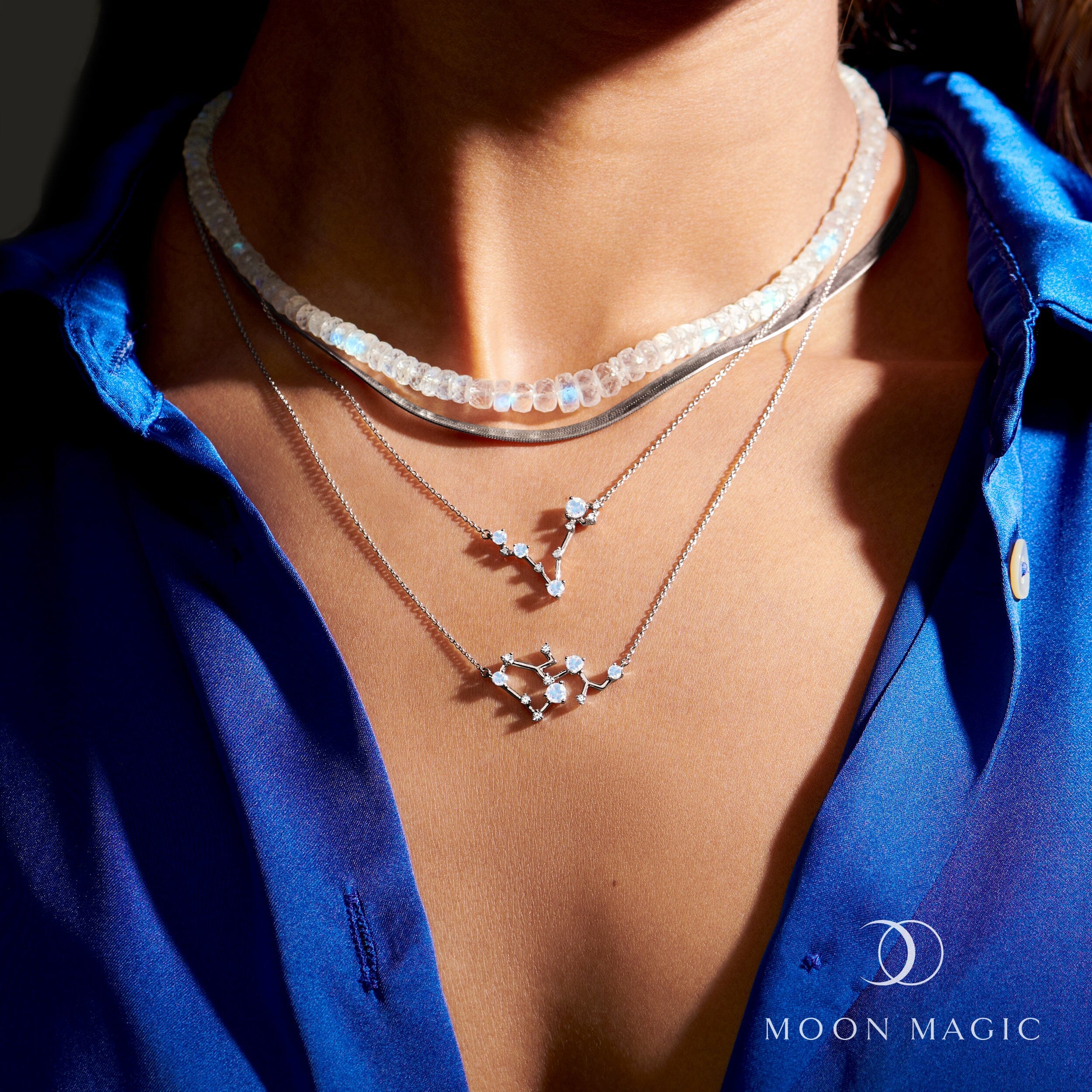 Moonstone Necklace - Sagittarius Zodiac Constellation - Image 8
