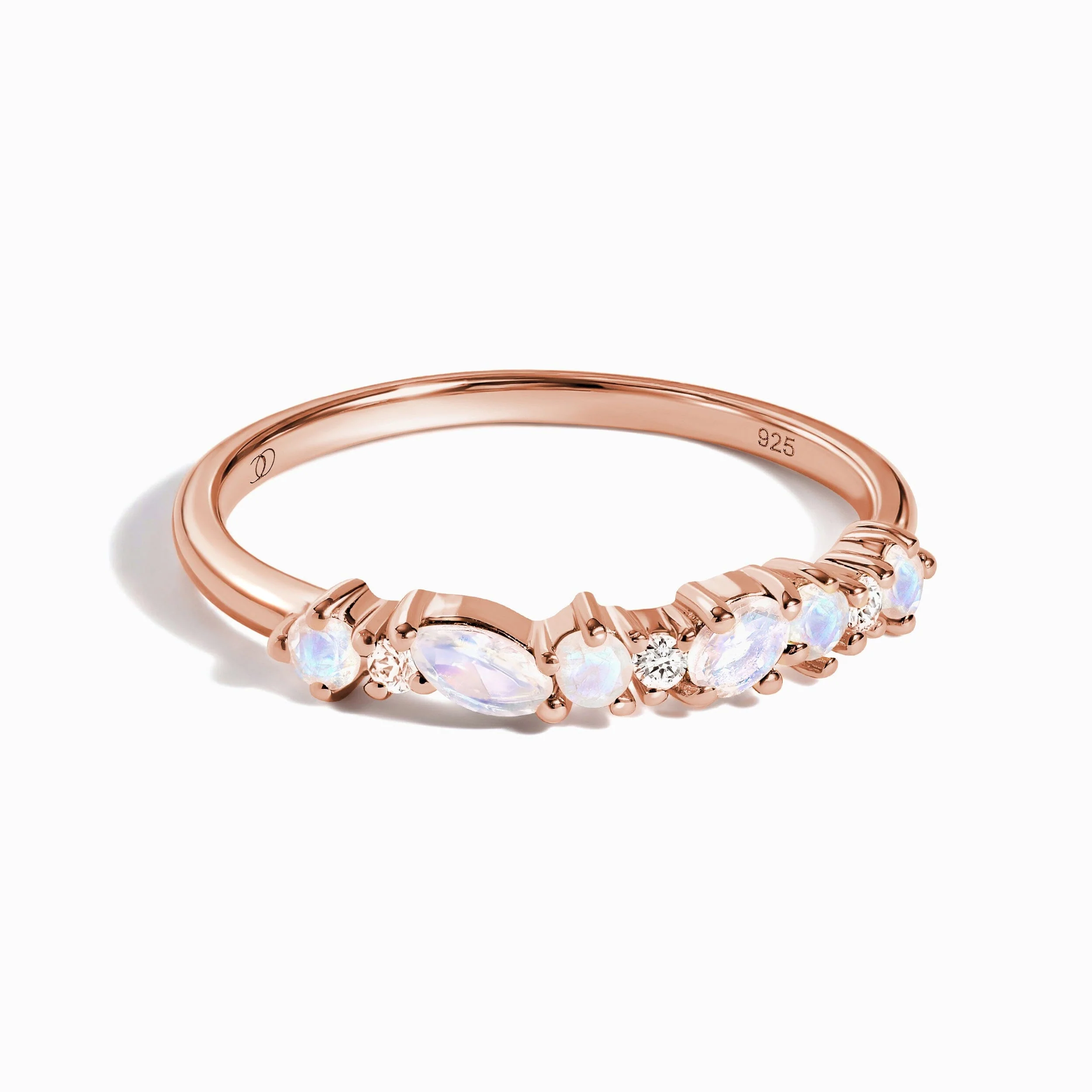 Fine Moonstone Lab Diamond Ring - Grace - Image 2